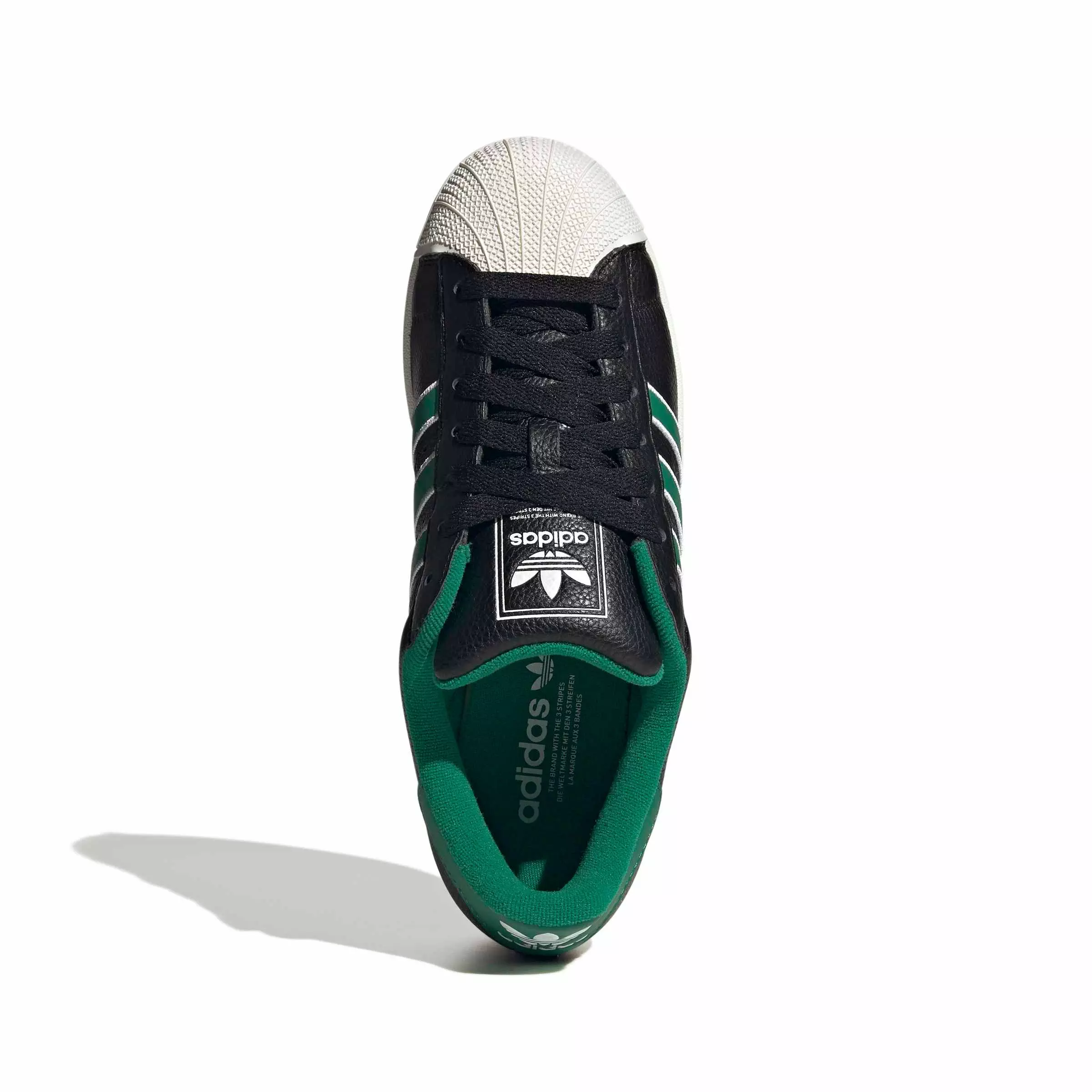 adidas Originals Superstar II "Core Black/Bold Green/Ftwr White" Men's Shoe - BLACK/GREEN/WHITE