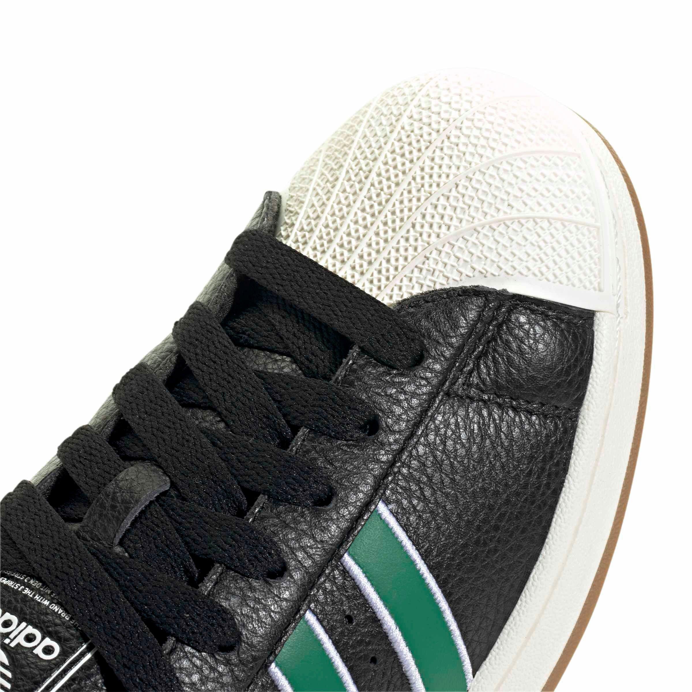 adidas Originals Superstar II "Core Black/Bold Green/Ftwr White" Men's Shoe - BLACK/GREEN/WHITE Thumbnail View 7
