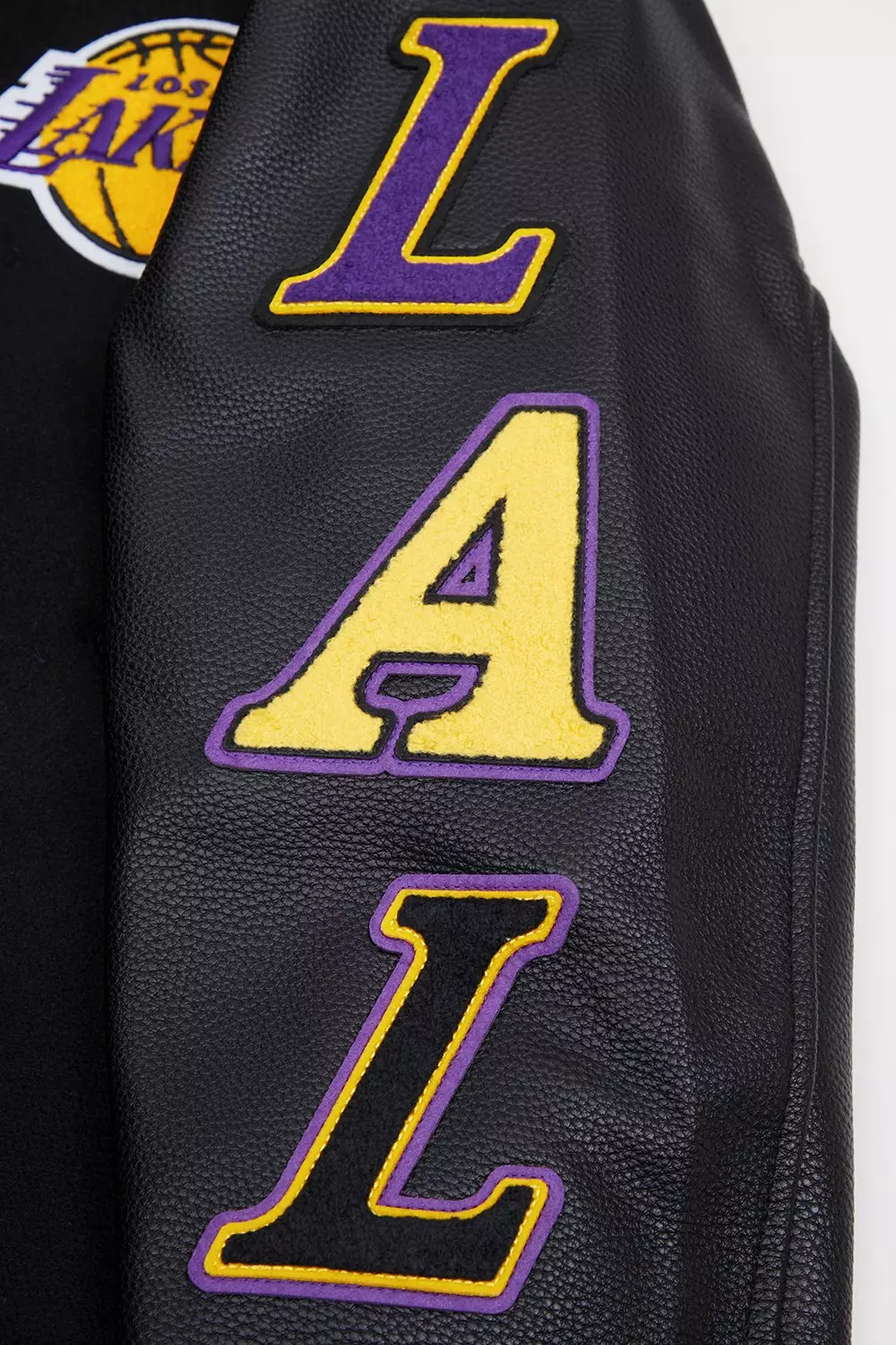Pro Standard Men's Los Angeles Lakers Classic Wool Varsity Jacket -Black - BLACK