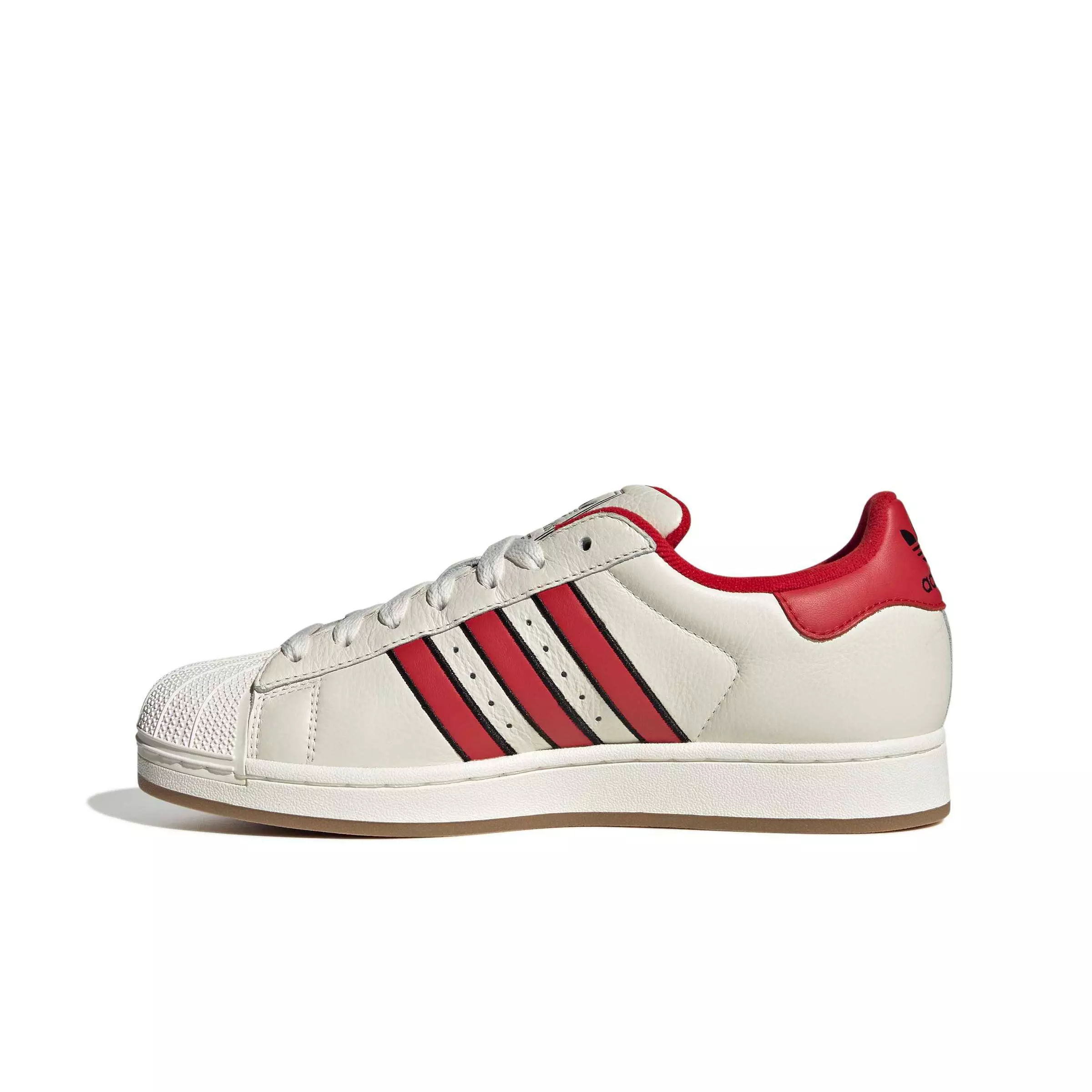 adidas Originals Superstar II "Off White/Better Scarlet/Core Black" Men's Shoe - OFF WHITE/SCARLET/BLACK