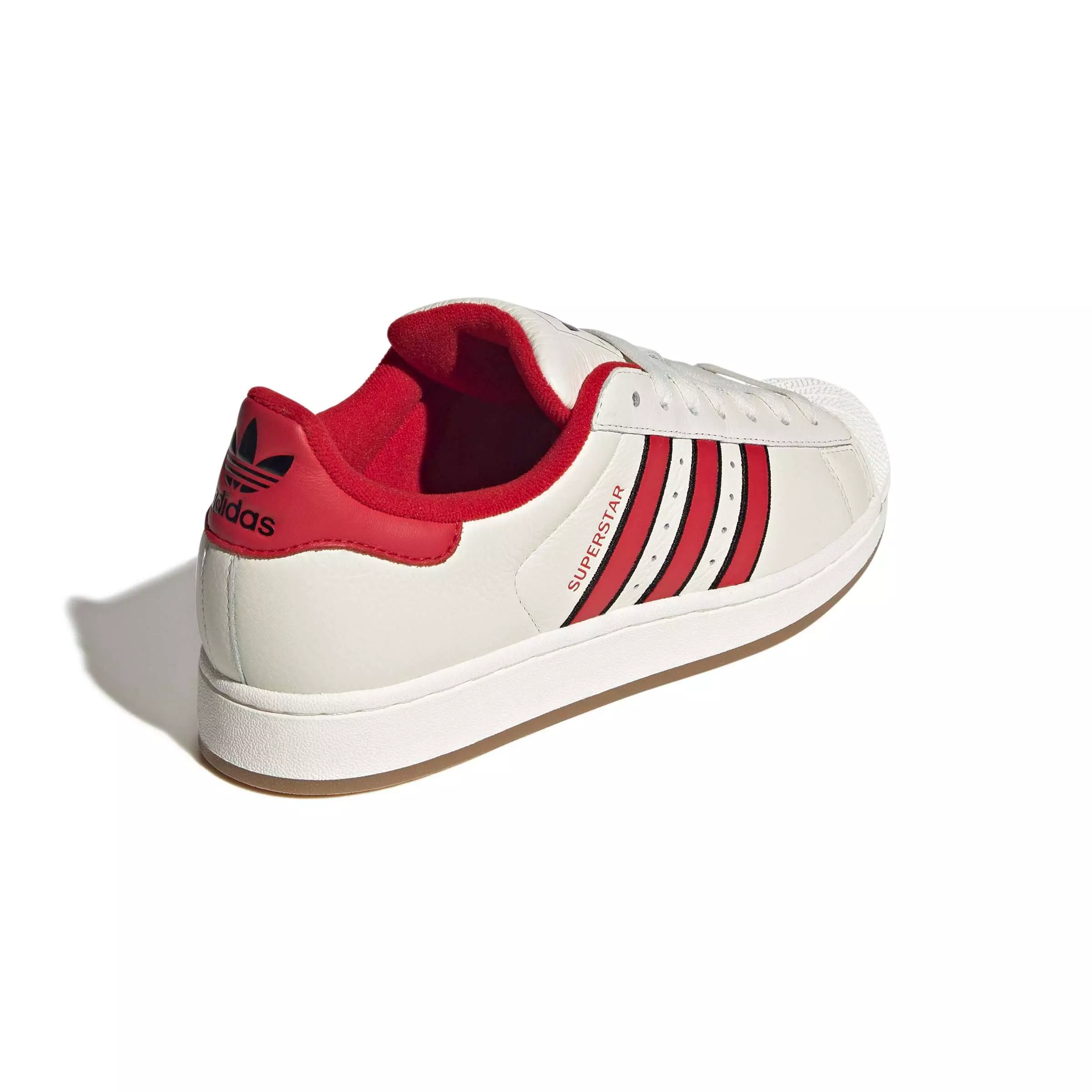 adidas Originals Superstar II "Off White/Better Scarlet/Core Black" Men's Shoe - OFF WHITE/SCARLET/BLACK