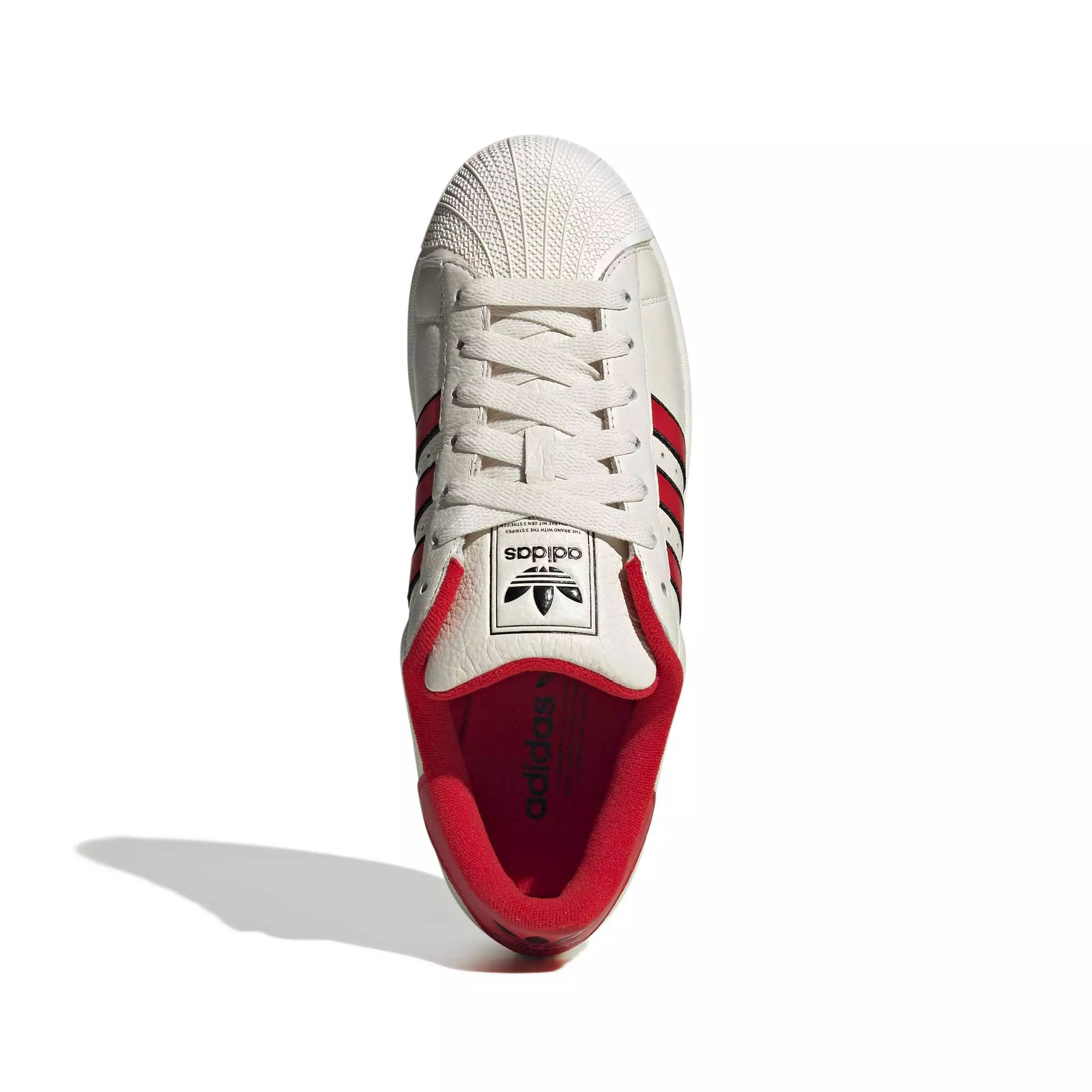 adidas Originals Superstar II "Off White/Better Scarlet/Core Black" Men's Shoe - OFF WHITE/SCARLET/BLACK