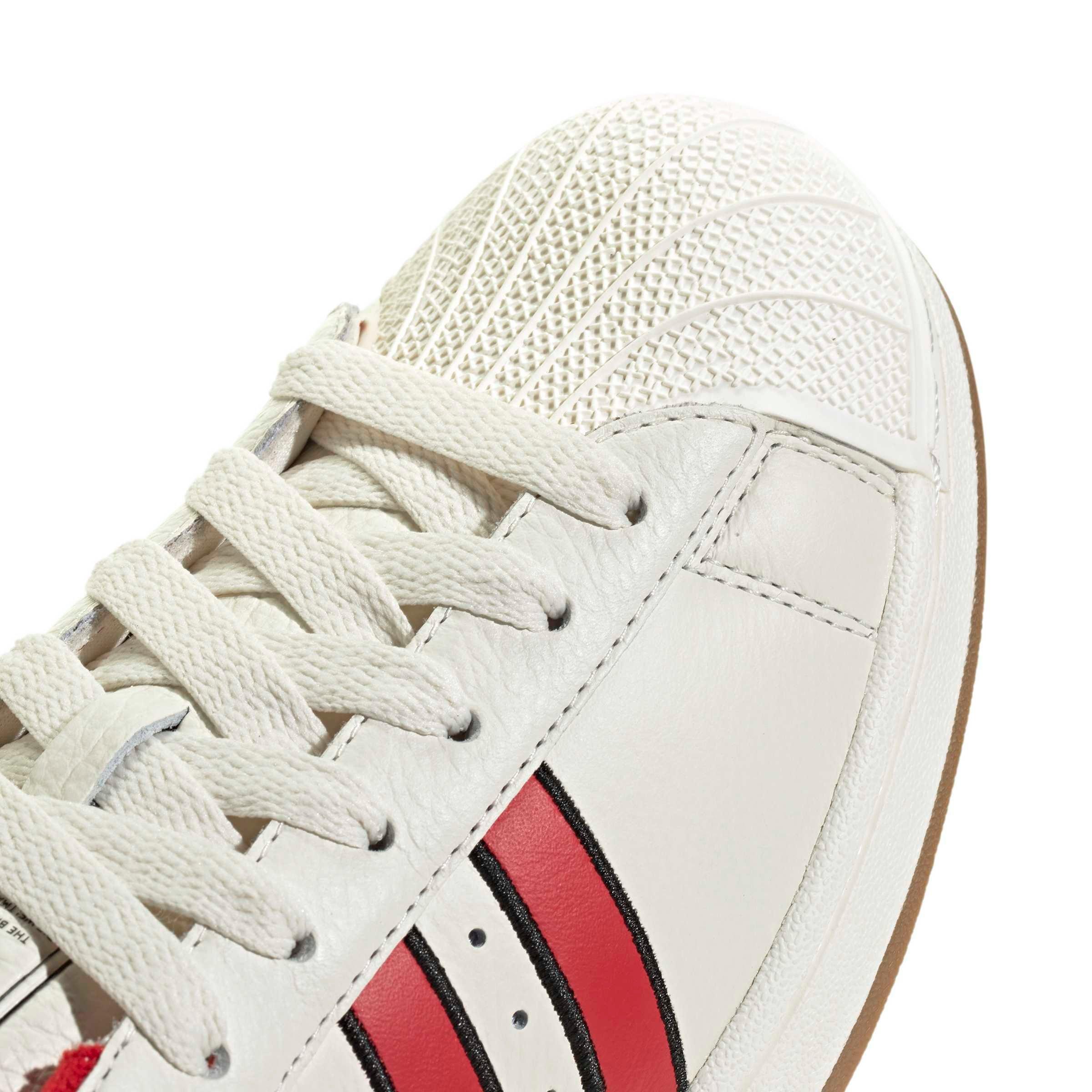 adidas Originals Superstar II "Off White/Better Scarlet/Core Black" Men's Shoe - OFF WHITE/SCARLET/BLACK Thumbnail View 8