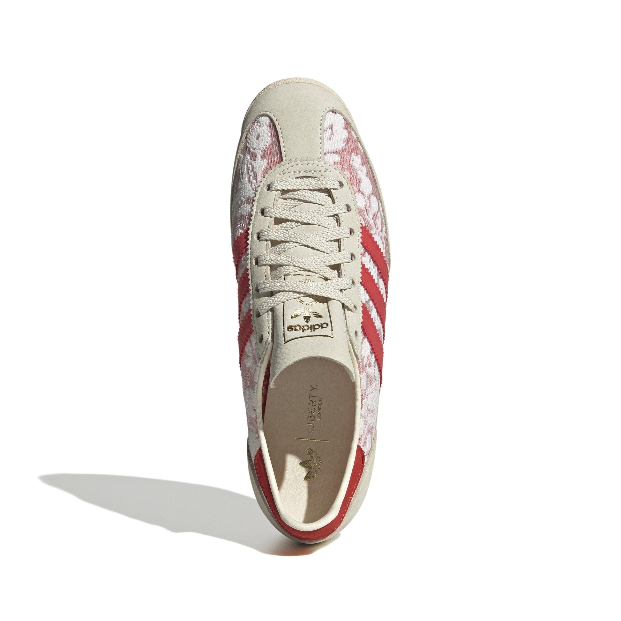adidas Originals SL 72 OG X Liberty London "Ftwr White/Cream White/Better Scarlet" Women's Shoe - WHITE/WHITE/SCARLET Thumbnail View 5