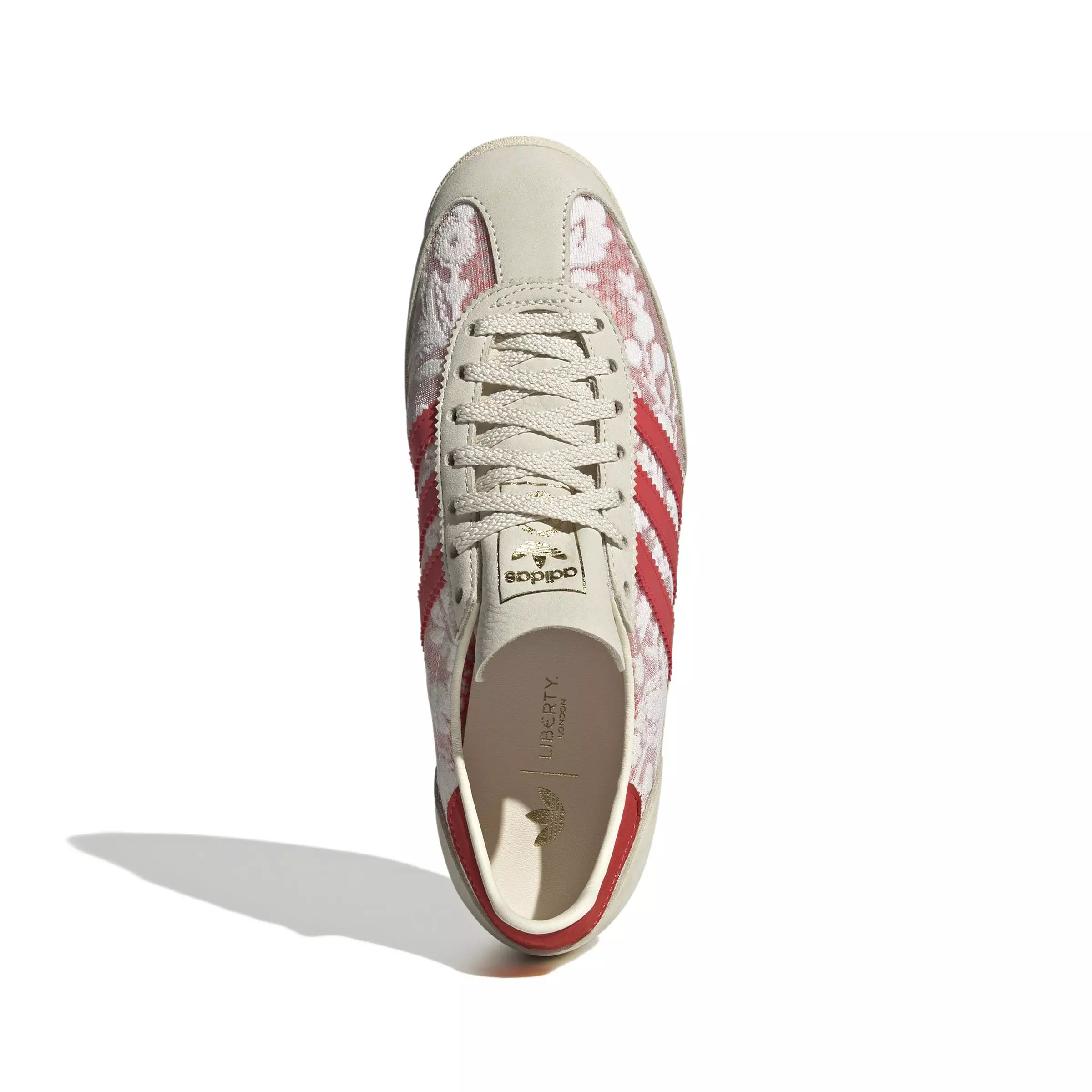 adidas Originals SL 72 OG X Liberty London "Ftwr White/Cream White/Better Scarlet" Women's Shoe - WHITE/WHITE/SCARLET