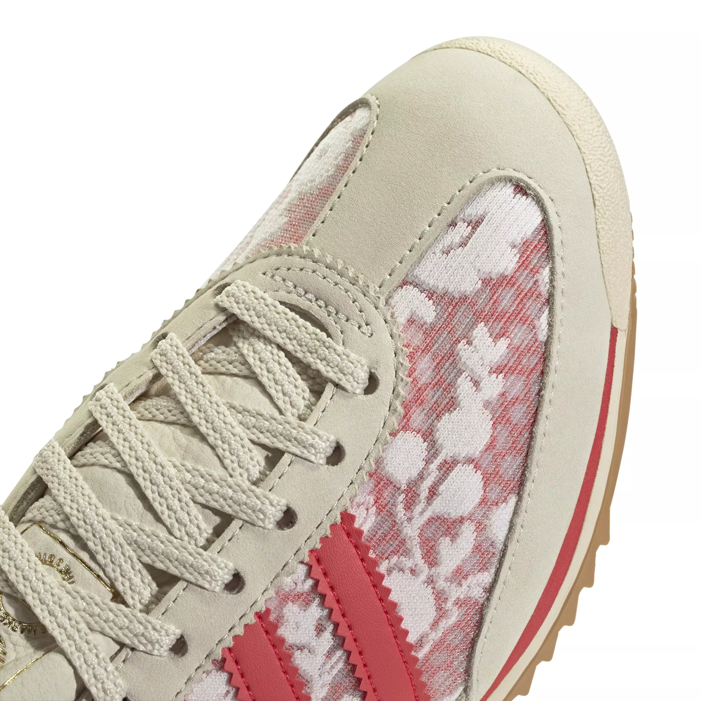 adidas Originals SL 72 OG X Liberty London "Ftwr White/Cream White/Better Scarlet" Women's Shoe - WHITE/WHITE/SCARLET