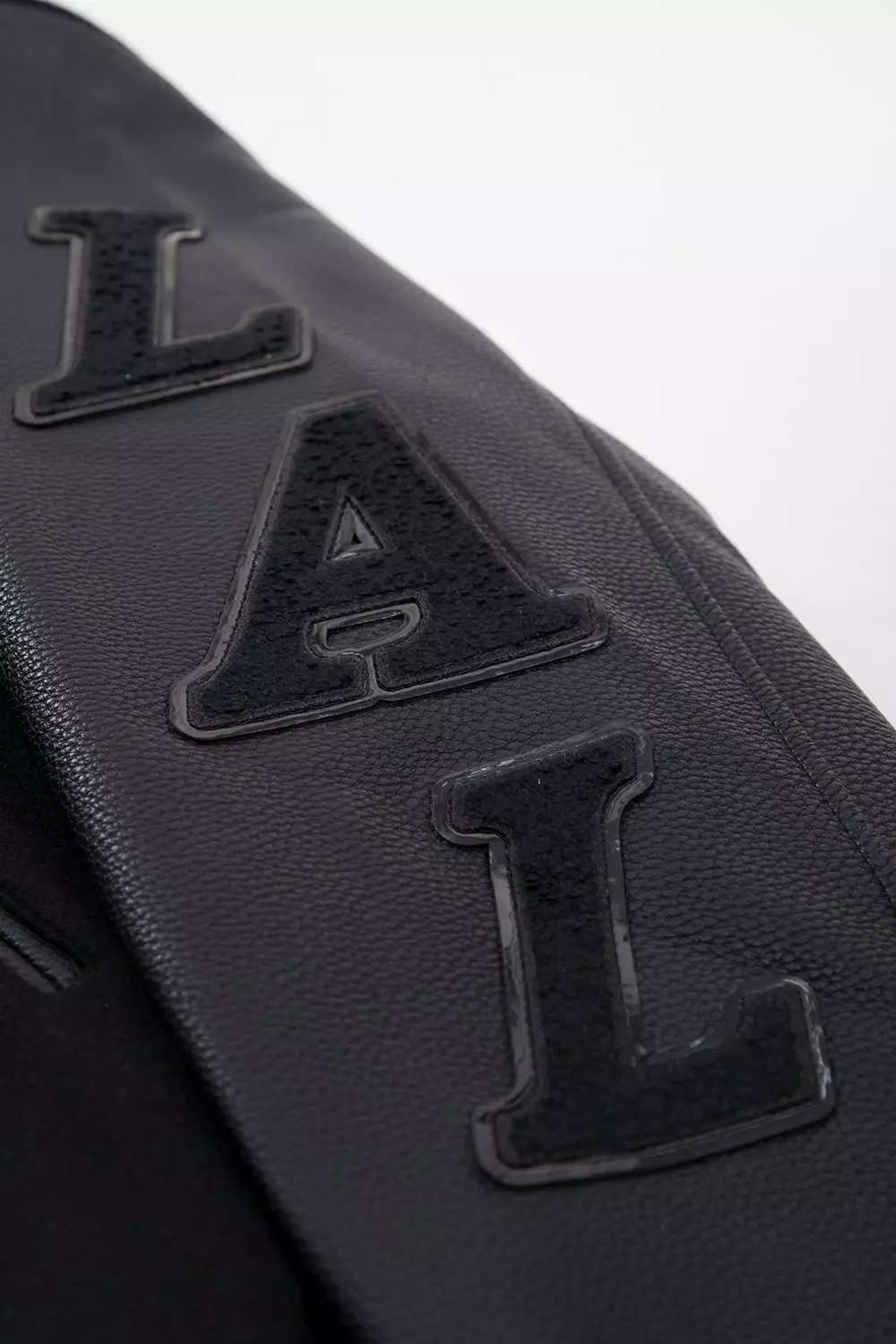 Pro Standard Men's Los Angeles Lakers Triple Black Varsity Jacket - BLACK