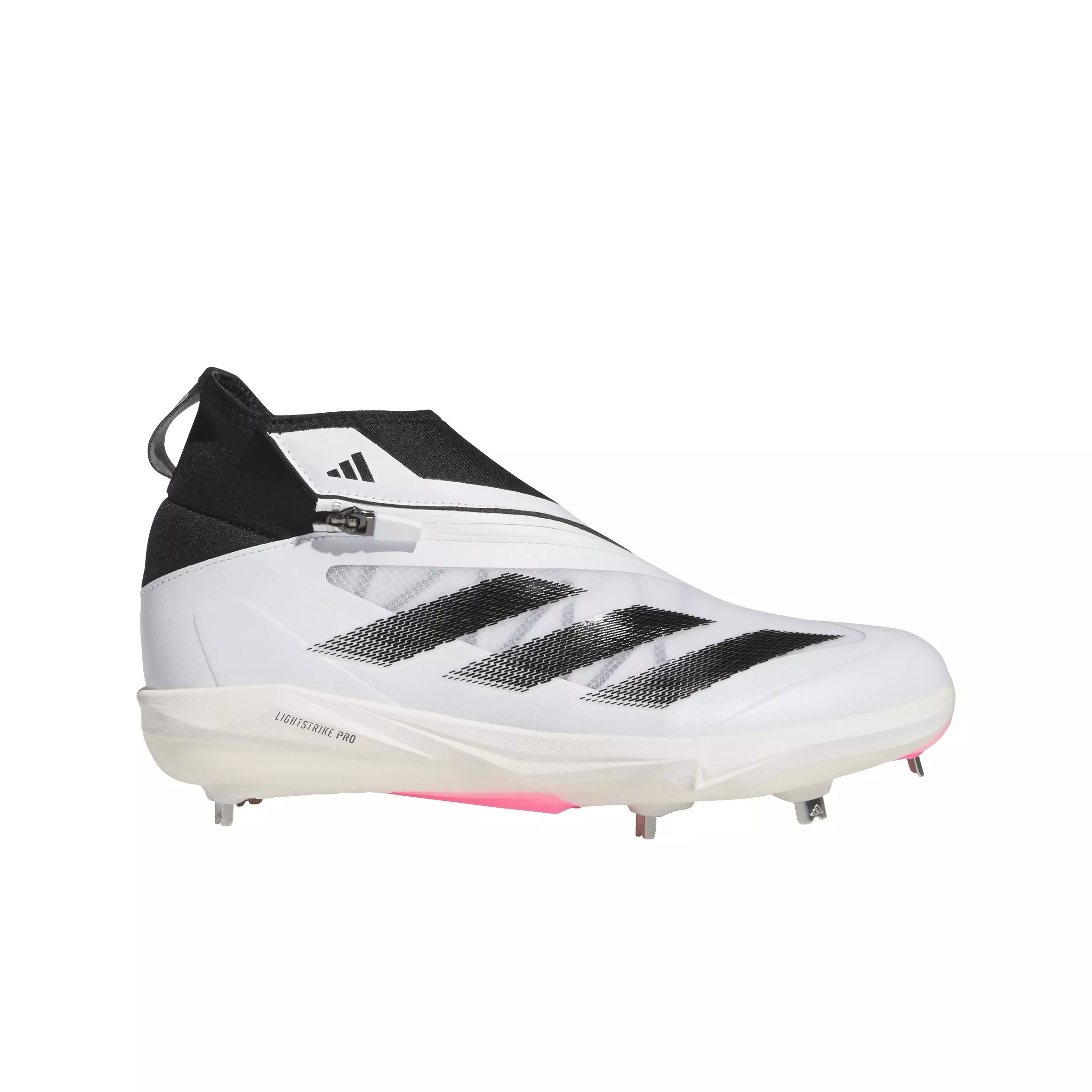 adidas Adizero Impact+ Men's Baseball Cleat - WHITE/BLACK/LT GREY