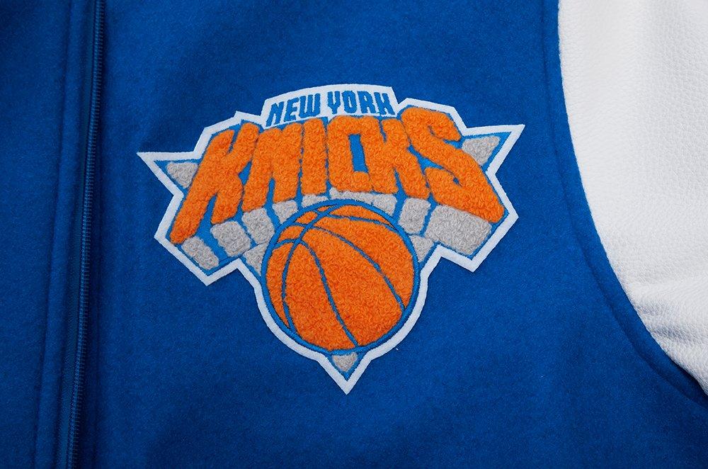 Pro Standard New York Knicks Classic Wool Men's Royal/White Varsity Jacket