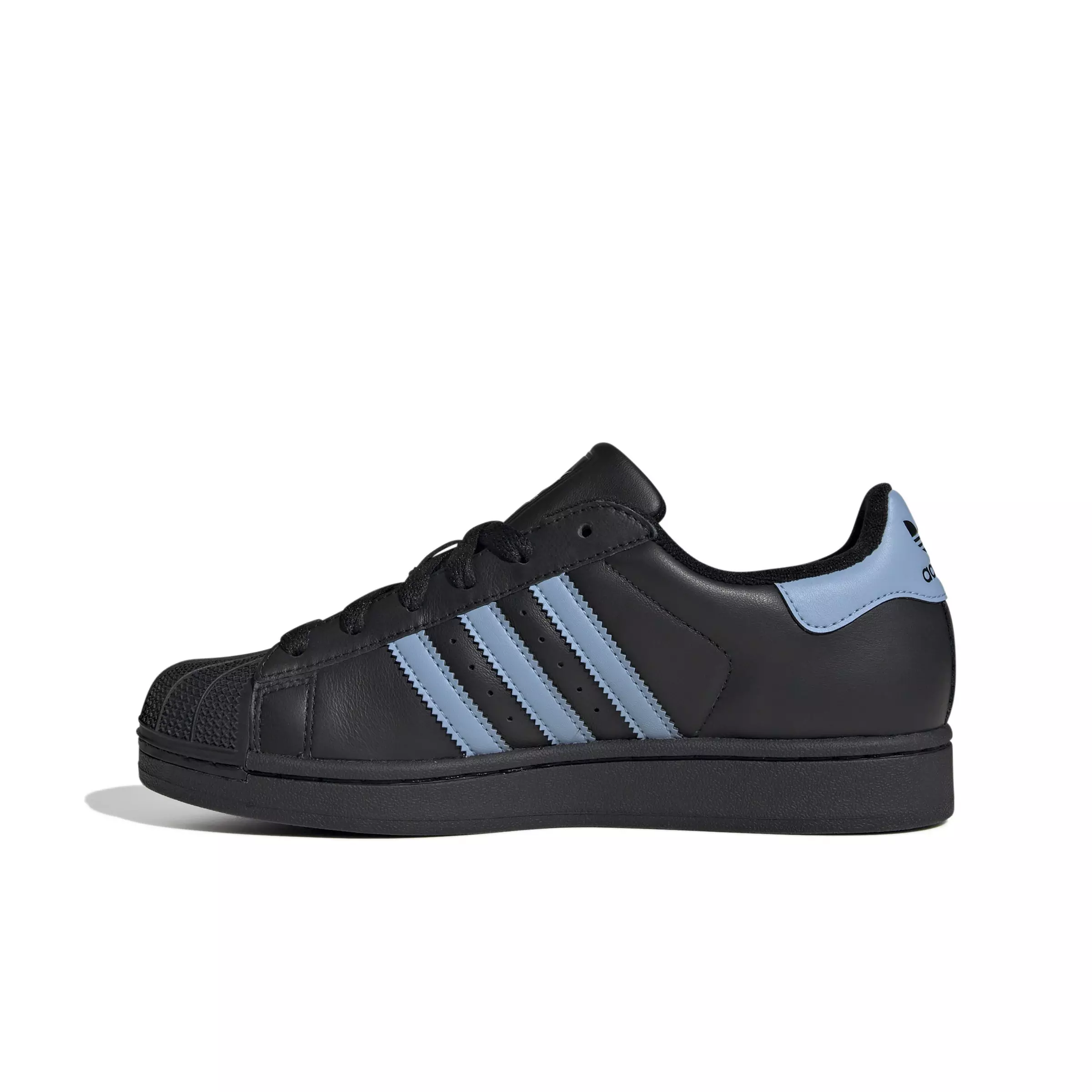 adidas Originals Superstar II "Core Black/Ash Blue/Core Black" Women's Shoe - BLACK/BLUE/BLACK