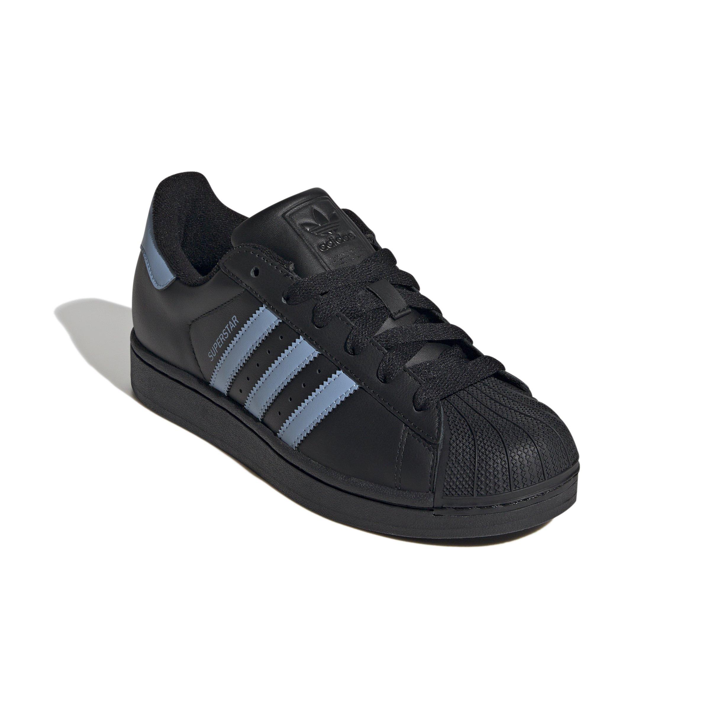 adidas Originals Superstar II "Core Black/Ash Blue/Core Black" Women's Shoe - BLACK/BLUE/BLACK Thumbnail View 3