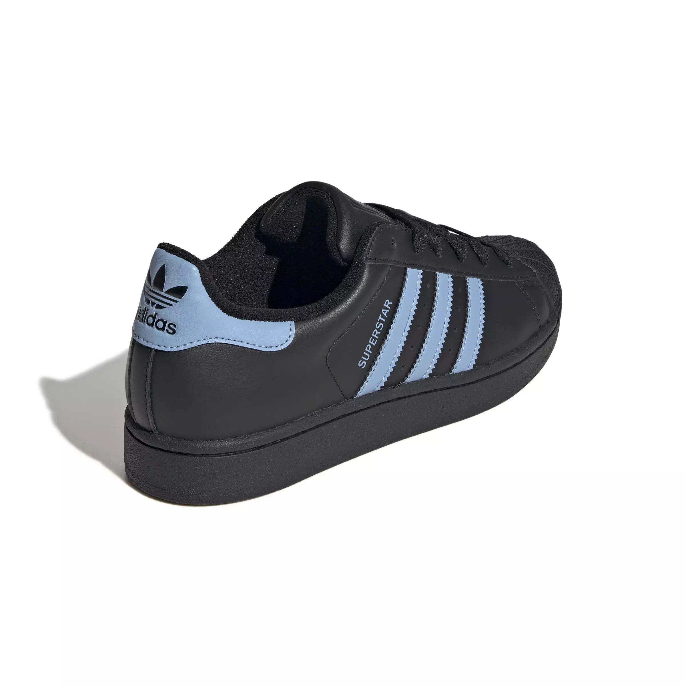 adidas Originals Superstar II "Core Black/Ash Blue/Core Black" Women's Shoe - BLACK/BLUE/BLACK