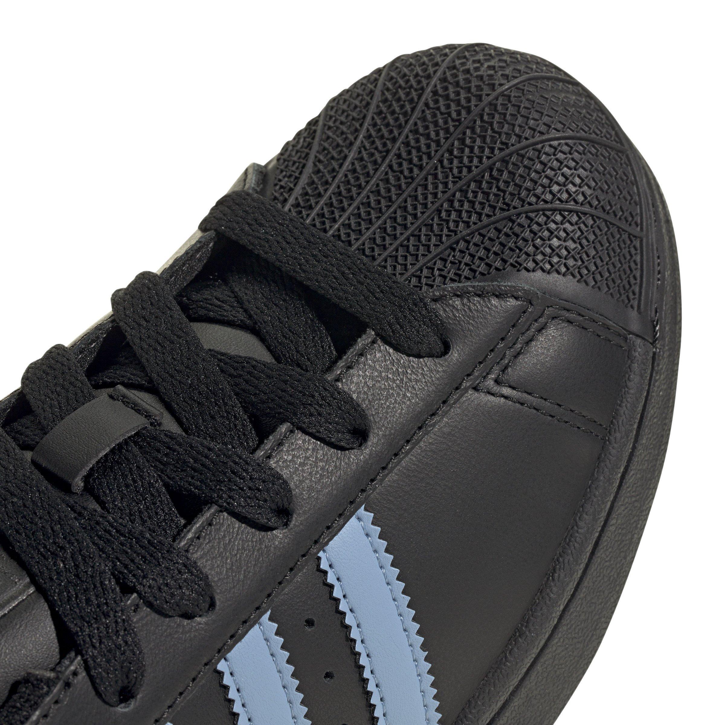 adidas Originals Superstar II "Core Black/Ash Blue/Core Black" Women's Shoe - BLACK/BLUE/BLACK Thumbnail View 7