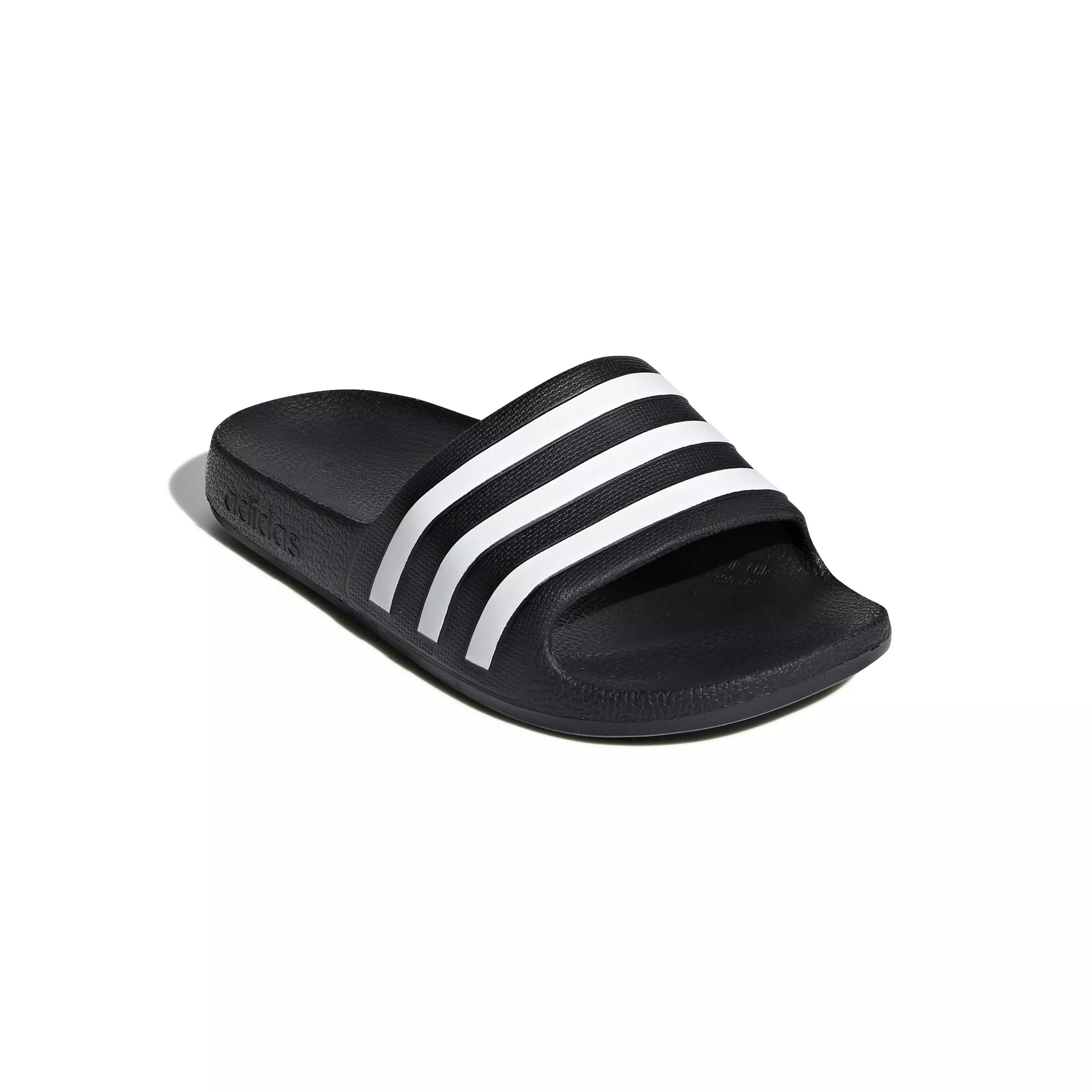 adidas Adilette Aqua "Core Black/Ftwr White/Core Black" Preschool Boys' Slide - BLACK