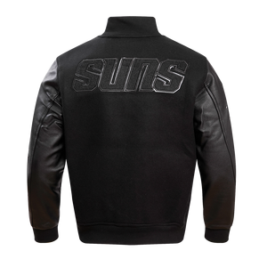 Pro Standard Men's Phoenix Suns Triple Black Varsity Jacket