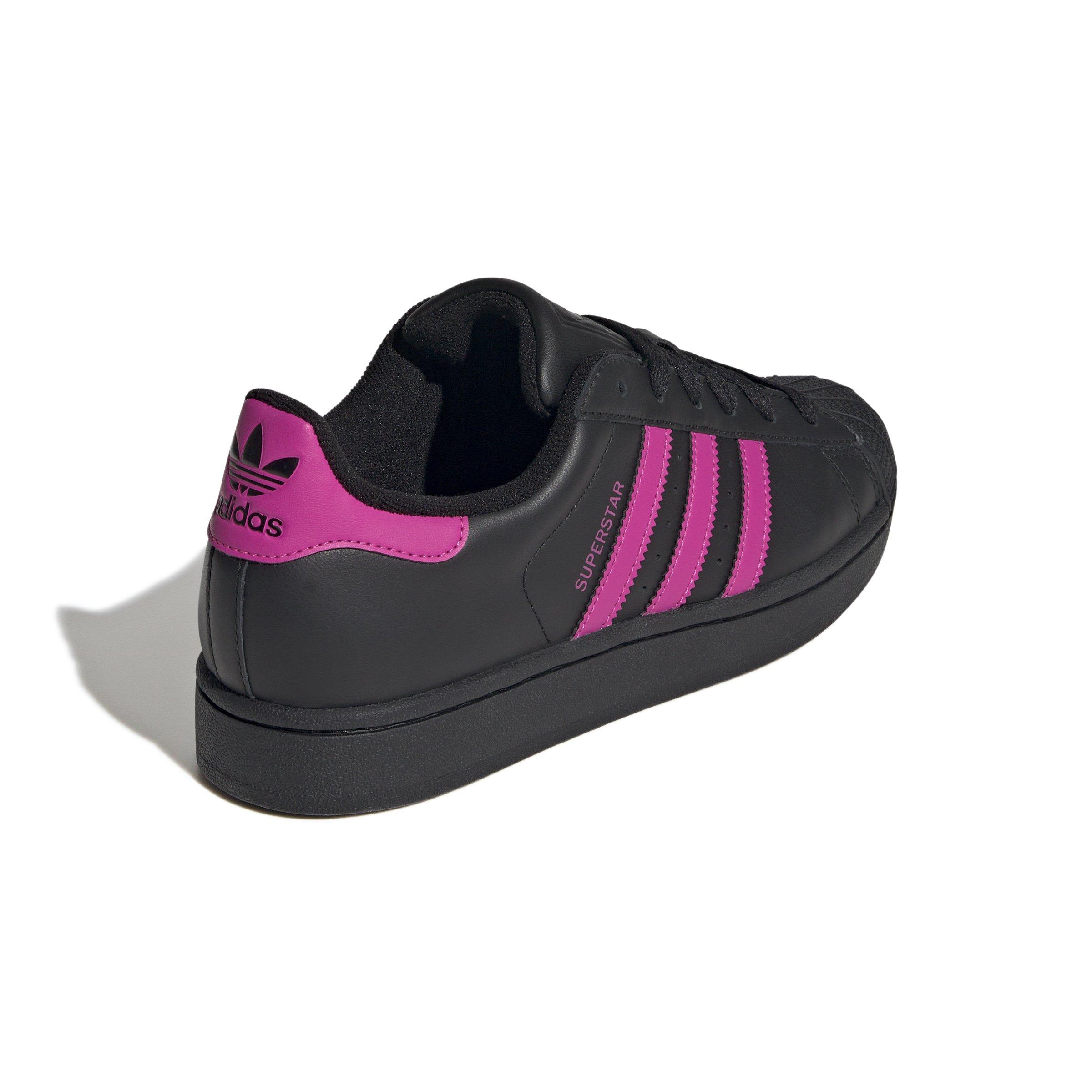 adidas Originals Superstar II "Core Black/Semi Lucid Fuchsia/Core Black" Women's Shoe - BLACK/FUCHSIA/BLACK Thumbnail View 4