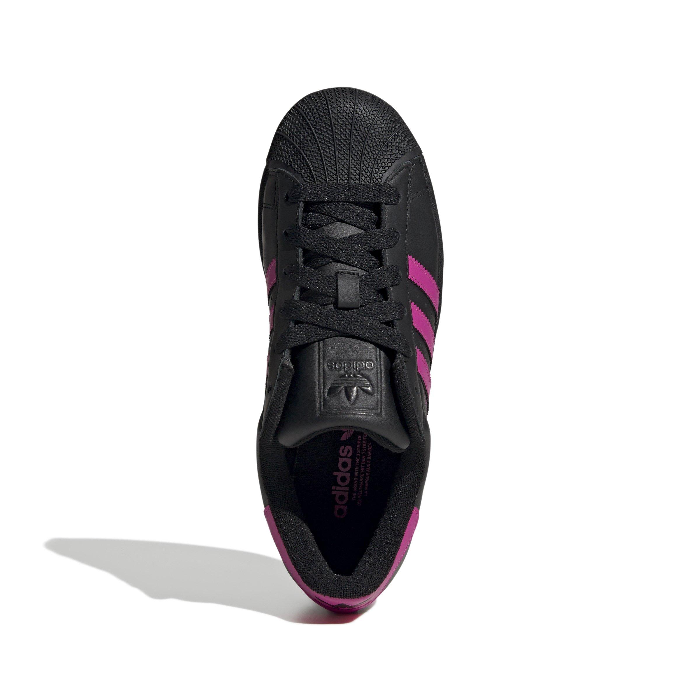 adidas Originals Superstar II "Core Black/Semi Lucid Fuchsia/Core Black" Women's Shoe - BLACK/FUCHSIA/BLACK Thumbnail View 5