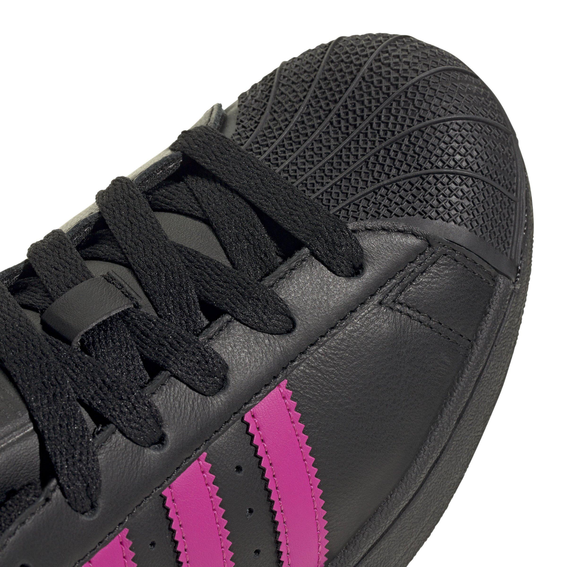 adidas Originals Superstar II "Core Black/Semi Lucid Fuchsia/Core Black" Women's Shoe - BLACK/FUCHSIA/BLACK Thumbnail View 7