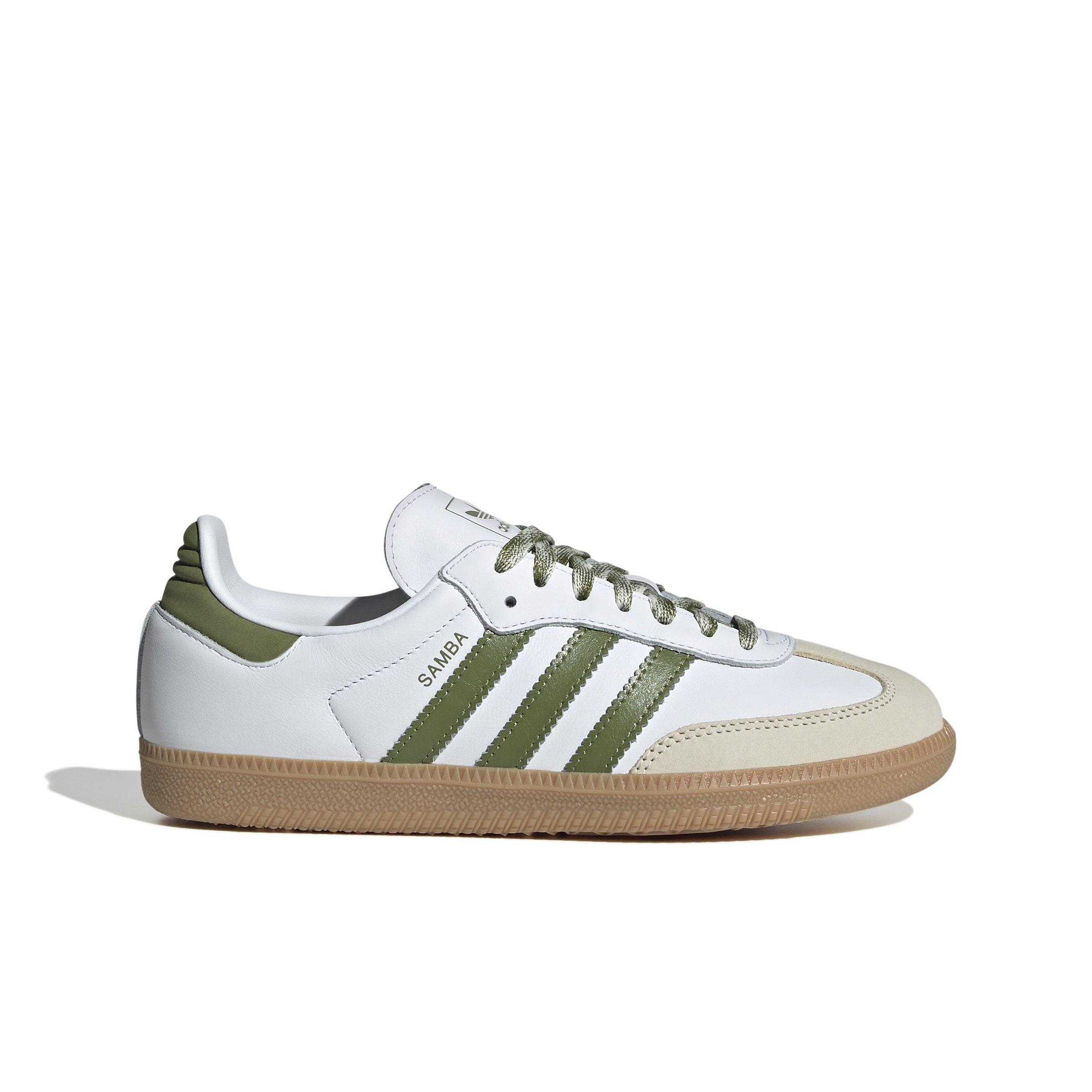 adidas Originals Samba OG "Ftwr White/Tech Olive/Gum 3" Women's Shoe - WHITE/OLIVE/GUM Thumbnail View 1