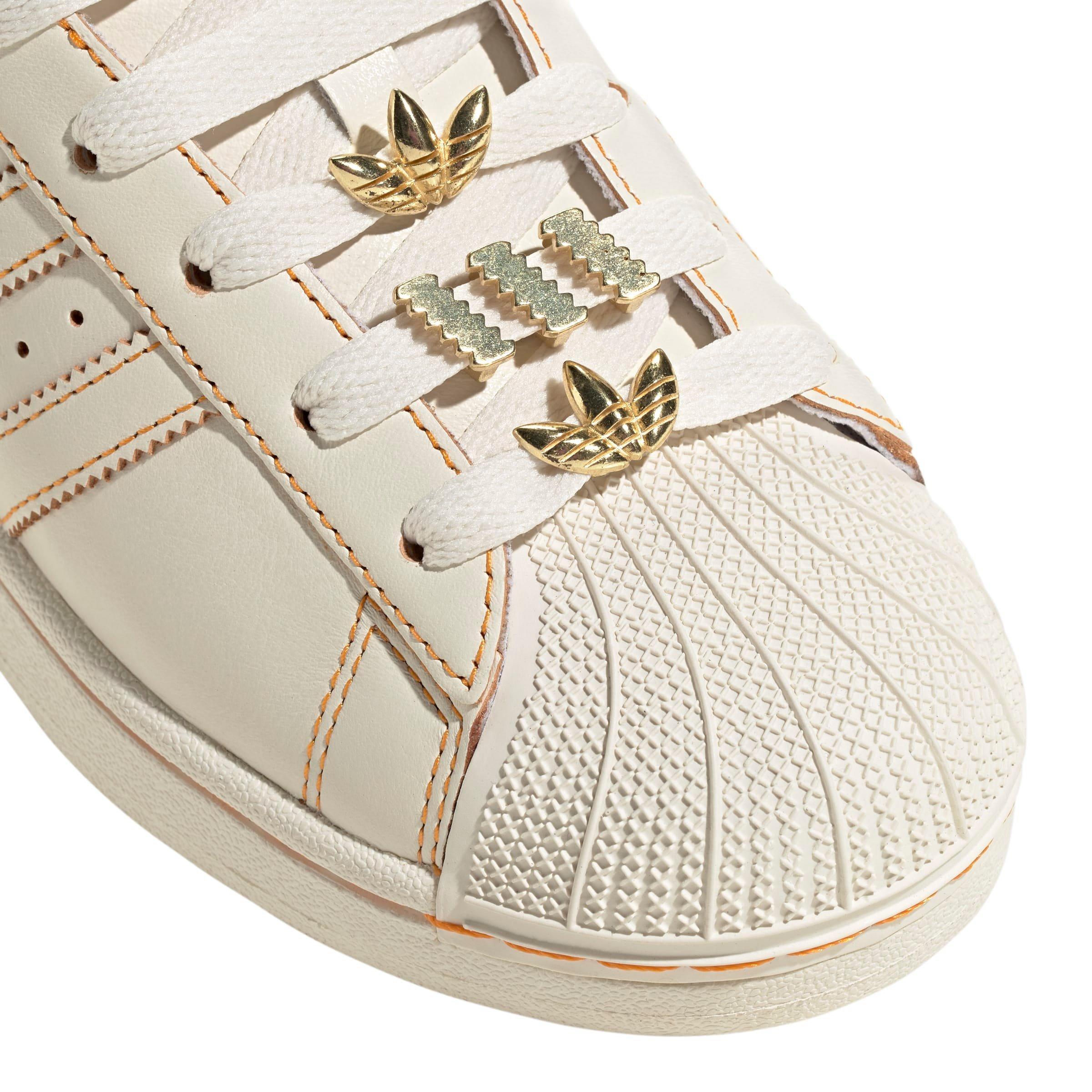 adidas Originals Superstar II "Off White/Off White/Gold Metallic" Women's Shoe - OFF WHITE/OFF WHITE/GOLD Thumbnail View 5