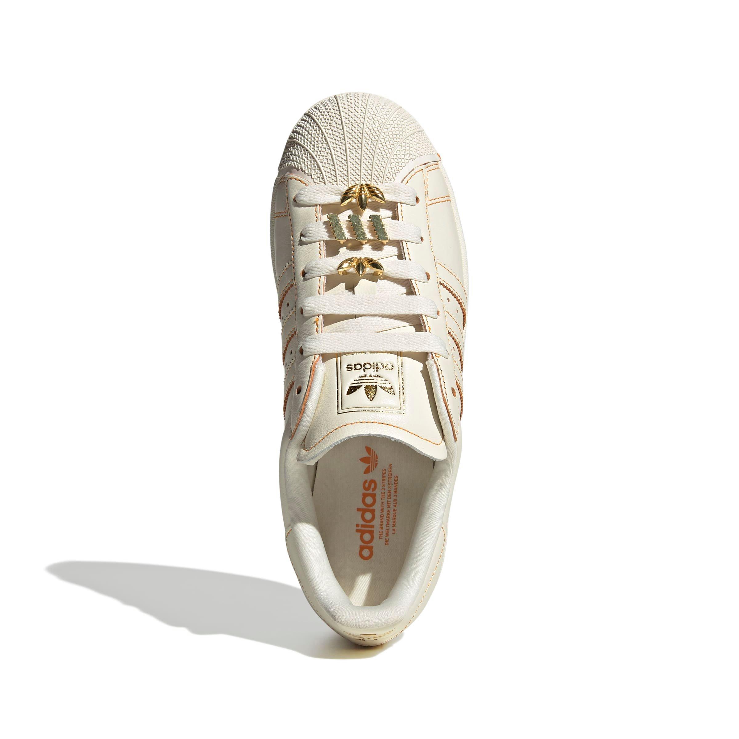 adidas Originals Superstar II "Off White/Off White/Gold Metallic" Women's Shoe - OFF WHITE/OFF WHITE/GOLD Thumbnail View 7