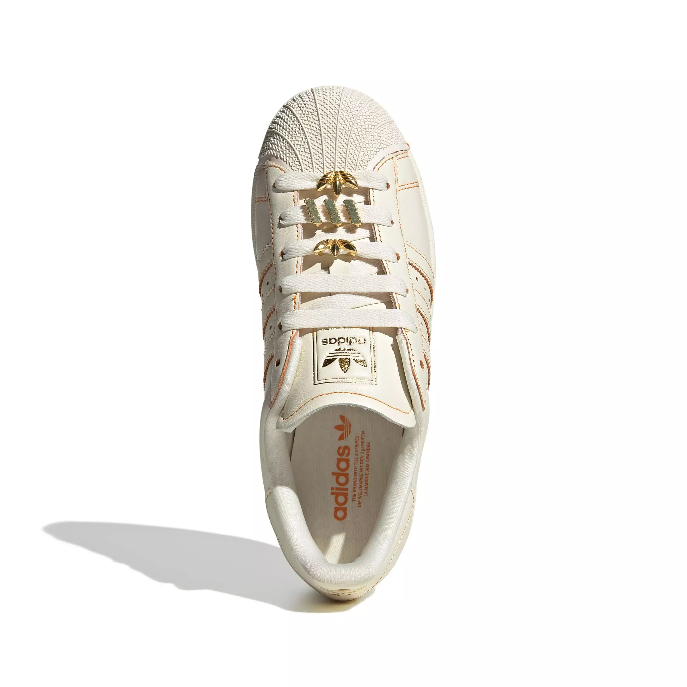 adidas Originals Superstar II "Off White/Off White/Gold Metallic" Women's Shoe - OFF WHITE/OFF WHITE/GOLD
