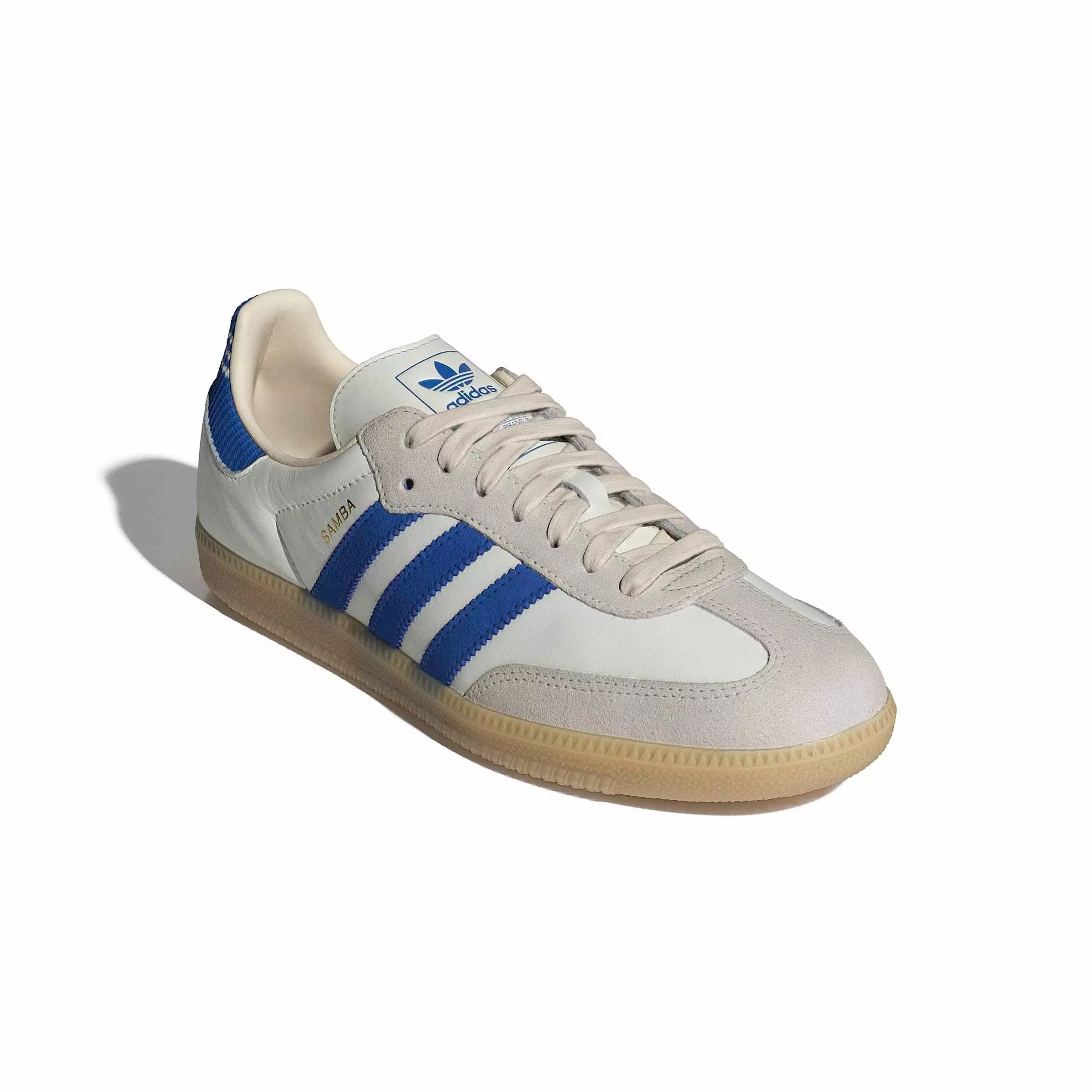 adidas Originals Samba OG "Cloud White/Blue/Gum 3" Men's Shoe - WHITE/BLUE/GUM