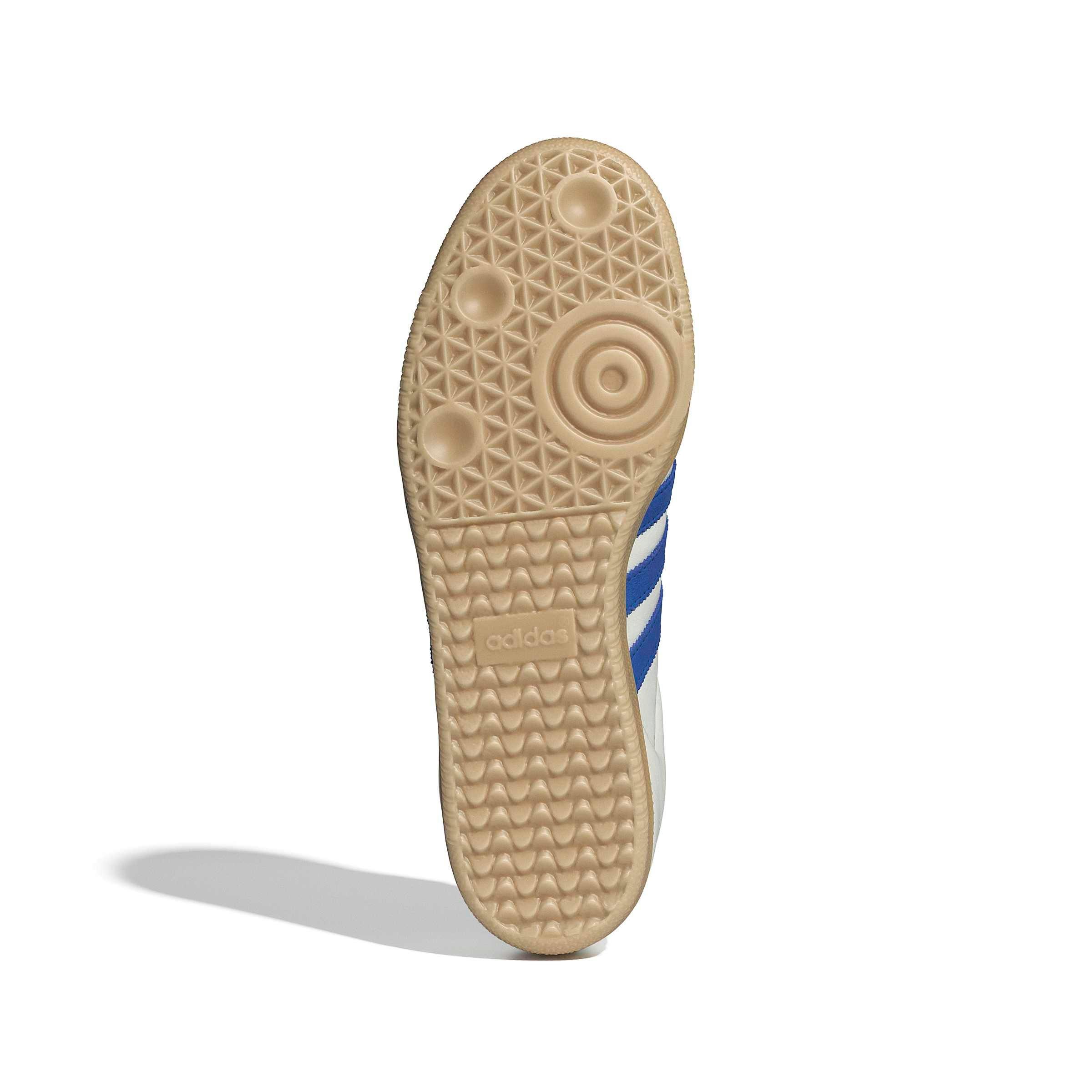 adidas Originals Samba OG "Cloud White/Blue/Gum 3" Men's Shoe - WHITE/BLUE/GUM Thumbnail View 6