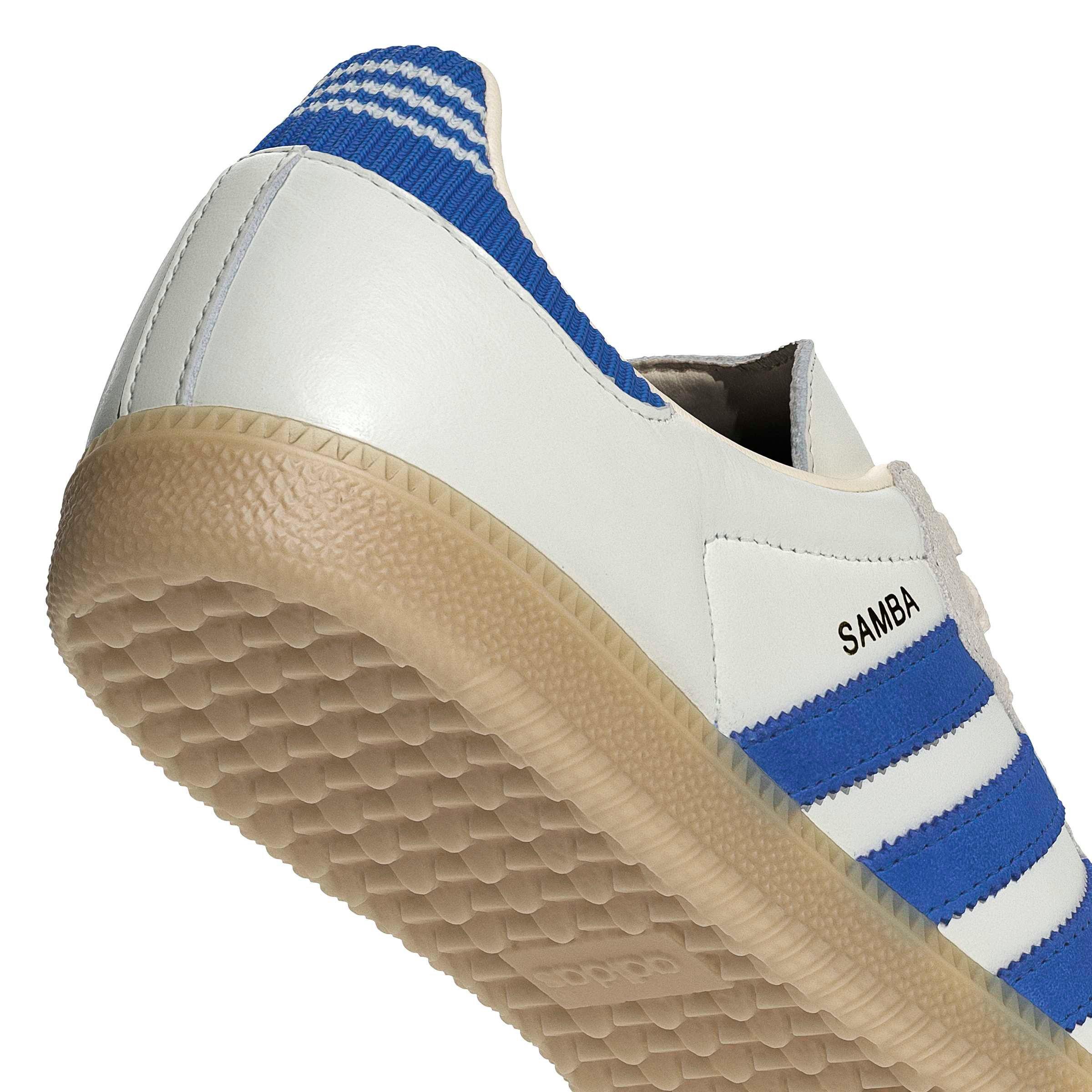 adidas Originals Samba OG "Cloud White/Blue/Gum 3" Men's Shoe - WHITE/BLUE/GUM Thumbnail View 8