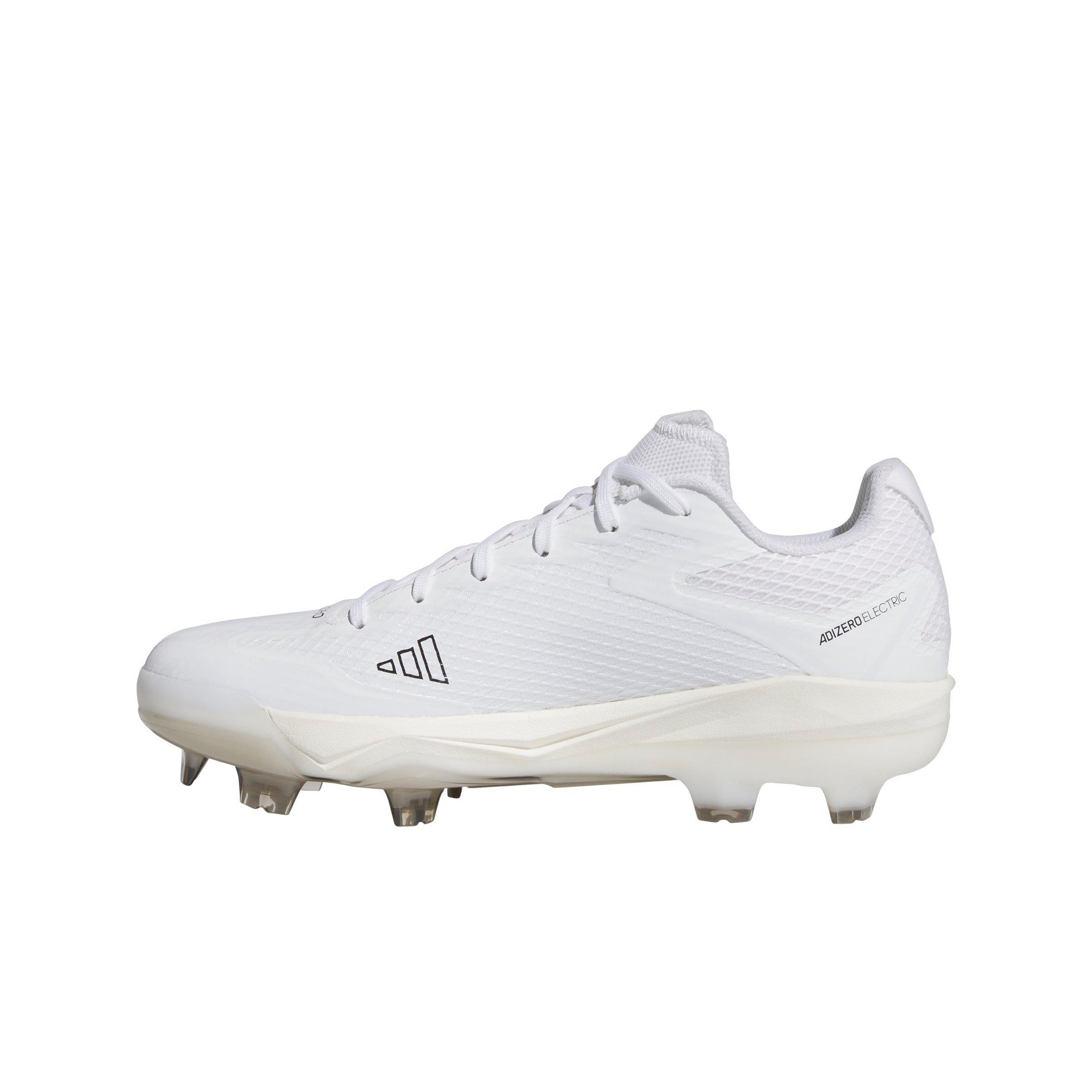 adidas Adizero Electric TPU "Ftwr White/Gold Metallic/Off White" Men's Baseball Cleat - WHITE/GOLD/OFF WHITE Thumbnail View 2