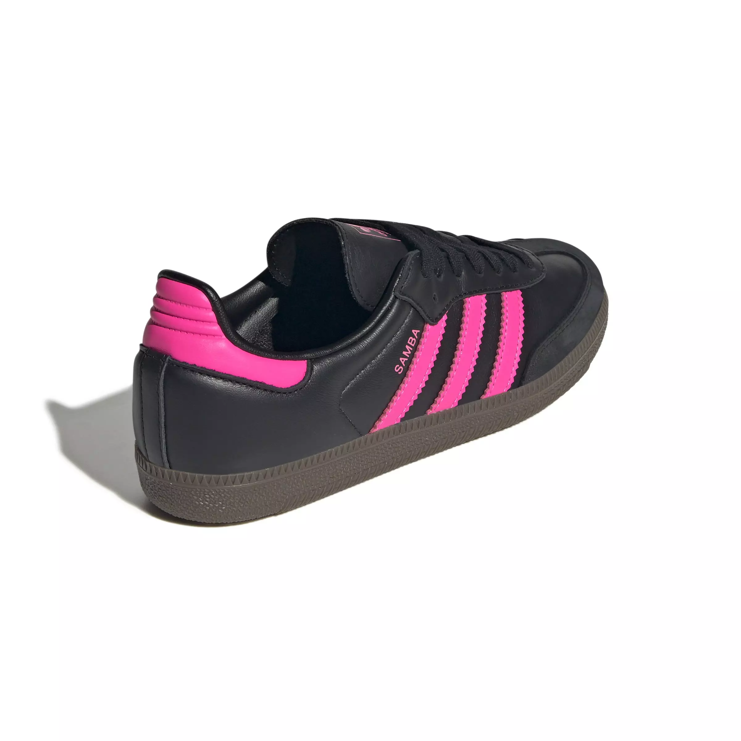 adidas Originals Samba OG "Core Black/Lucid Pink/Gum 5" Women's Shoe - BLACK/PINK/GUM