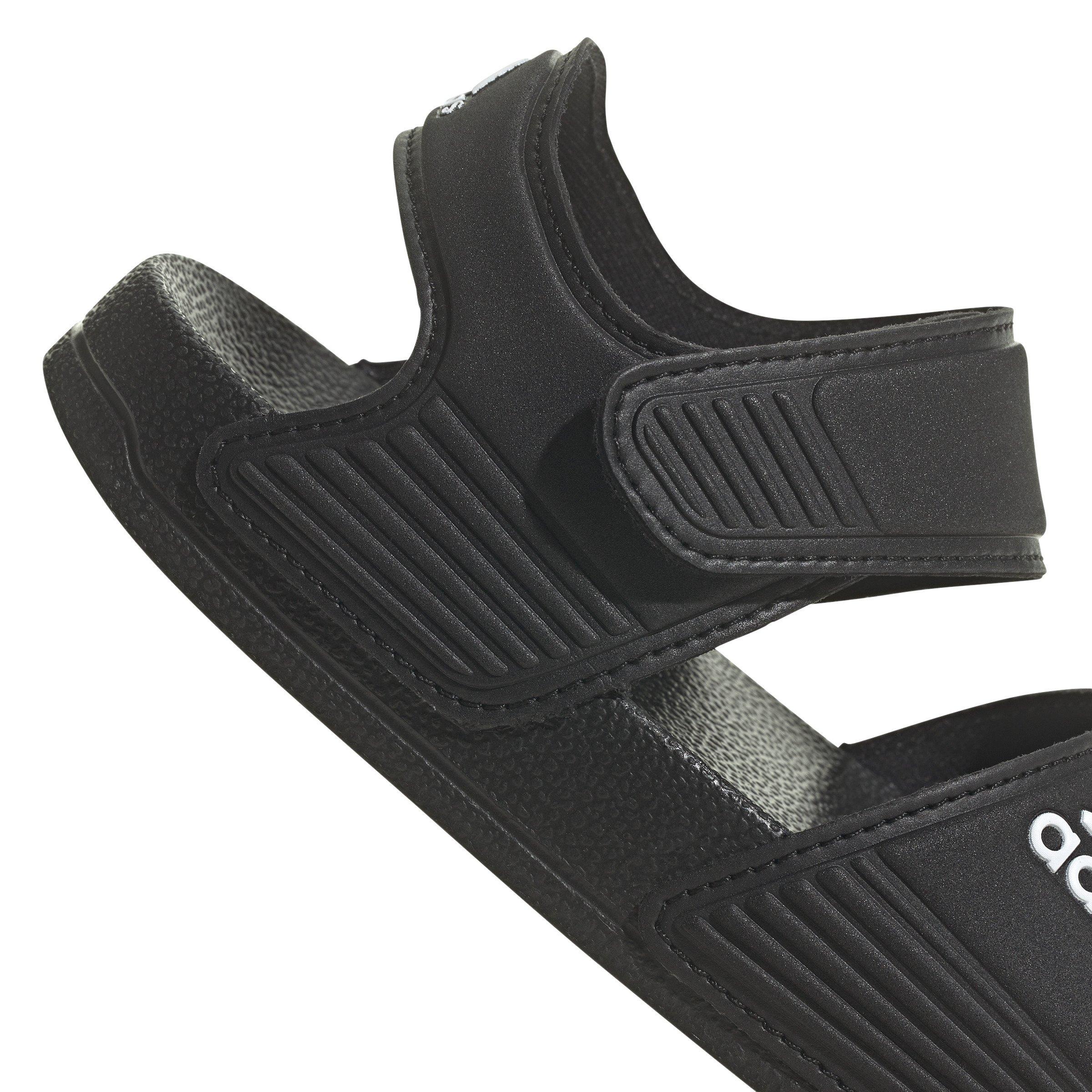 adidas Adilette Preschool Boys' "Core Black/Ftwr White/Core Black" Sandal