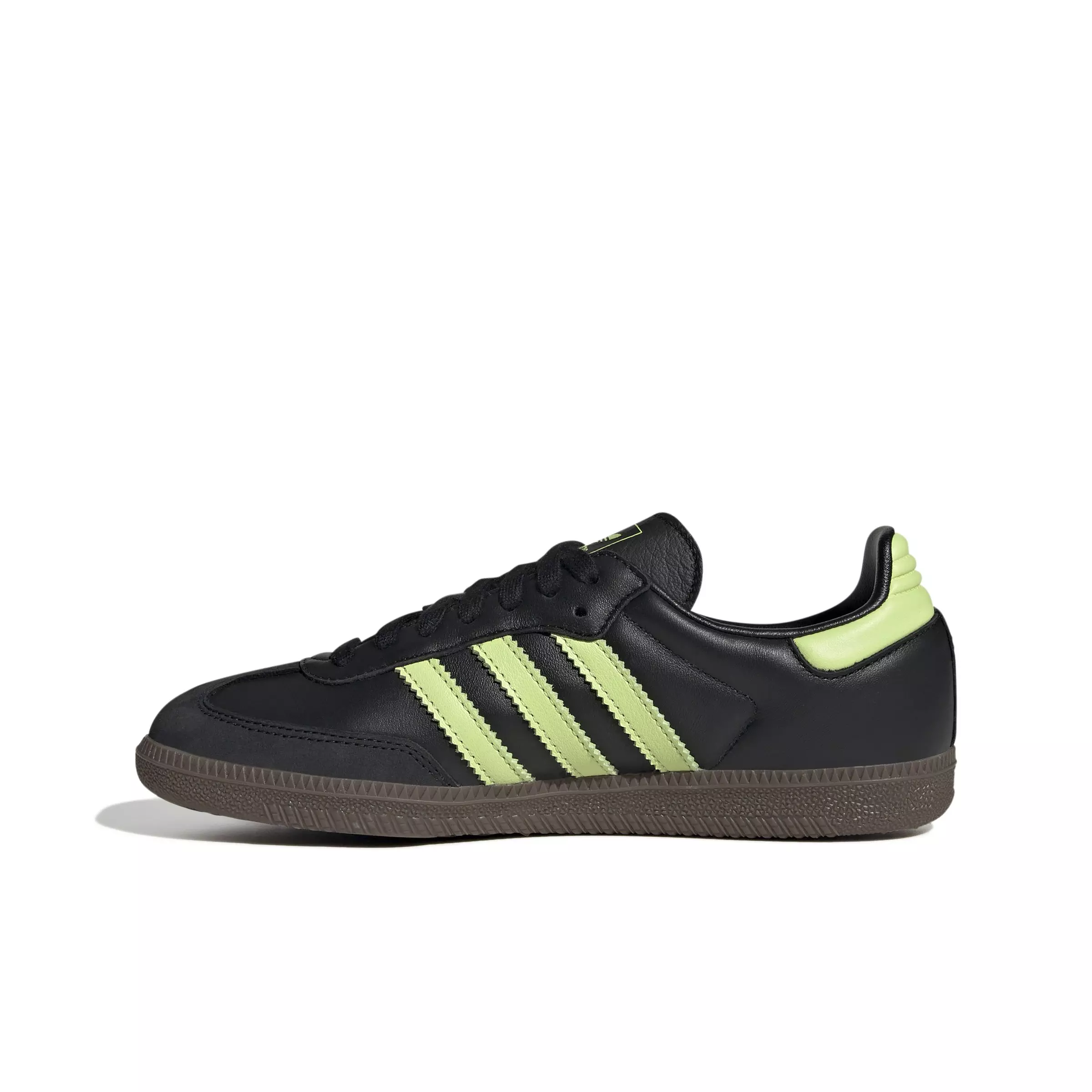 adidas Originals Samba OG "Core Black/Pulse Lime/Gum 5" Women's Shoe - BLACK/LIME/GUM
