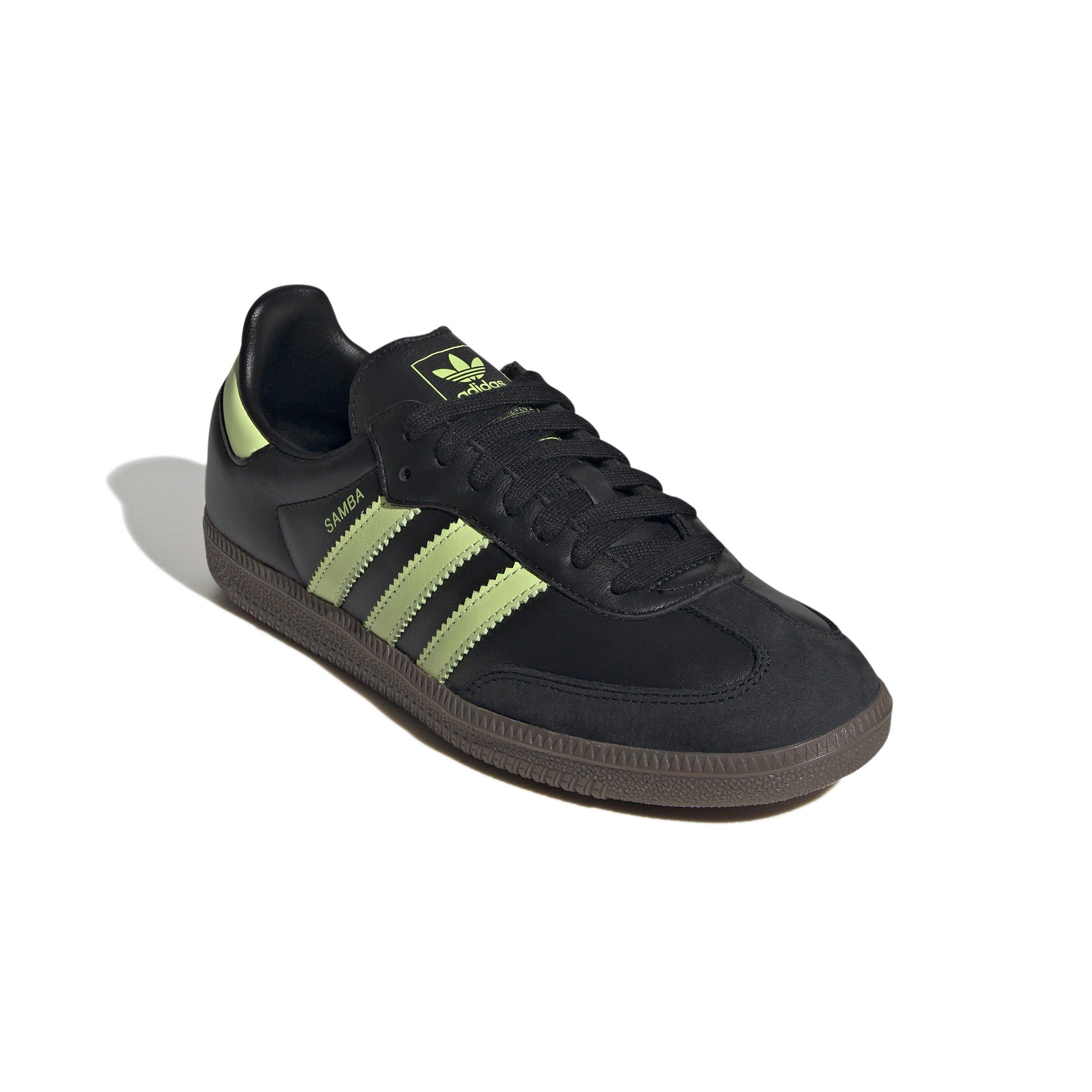 adidas Originals Samba OG "Core Black/Pulse Lime/Gum 5" Women's Shoe - BLACK/LIME/GUM Thumbnail View 3