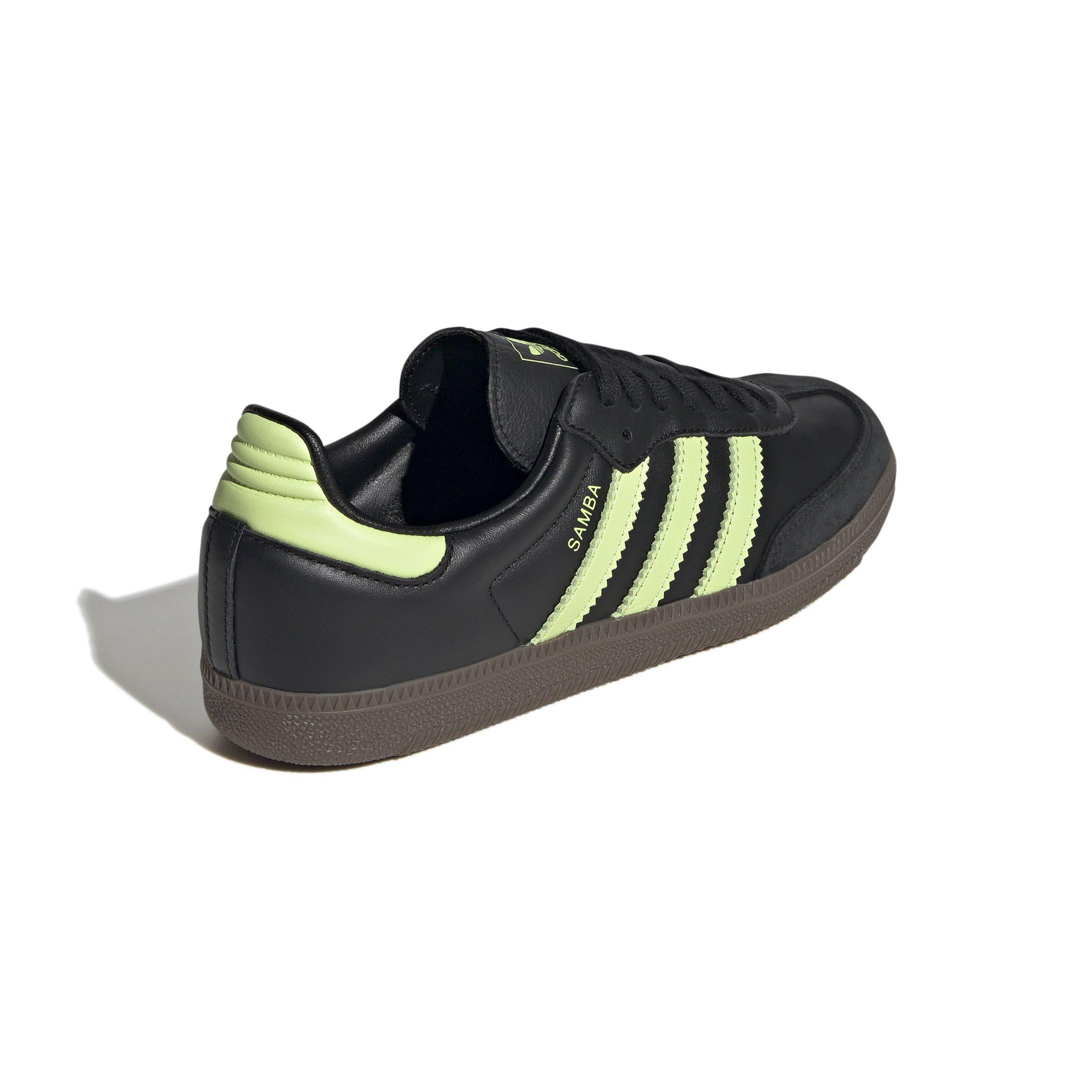adidas Originals Samba OG "Core Black/Pulse Lime/Gum 5" Women's Shoe - BLACK/LIME/GUM Thumbnail View 4