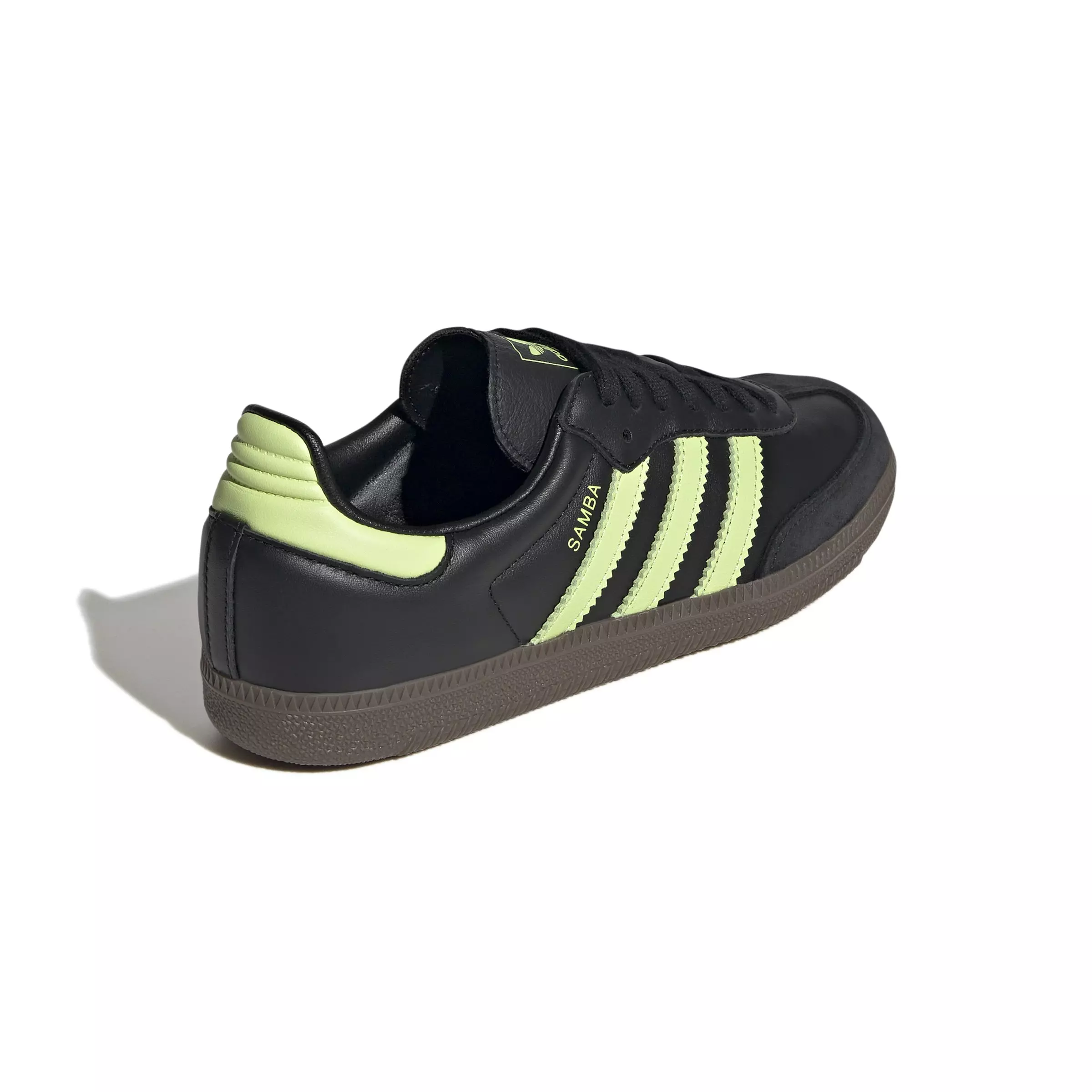 adidas Originals Samba OG "Core Black/Pulse Lime/Gum 5" Women's Shoe - BLACK/LIME/GUM