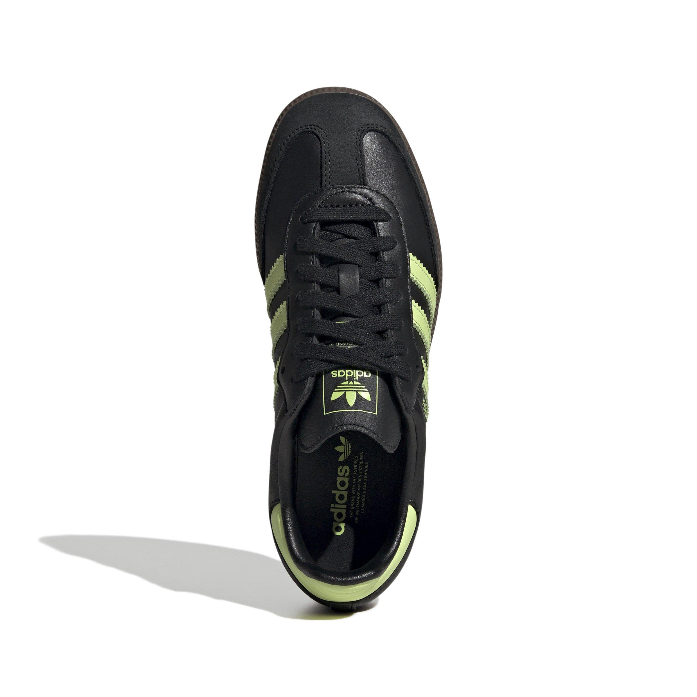 adidas Originals Samba OG "Core Black/Pulse Lime/Gum 5" Women's Shoe - BLACK/LIME/GUM Thumbnail View 5