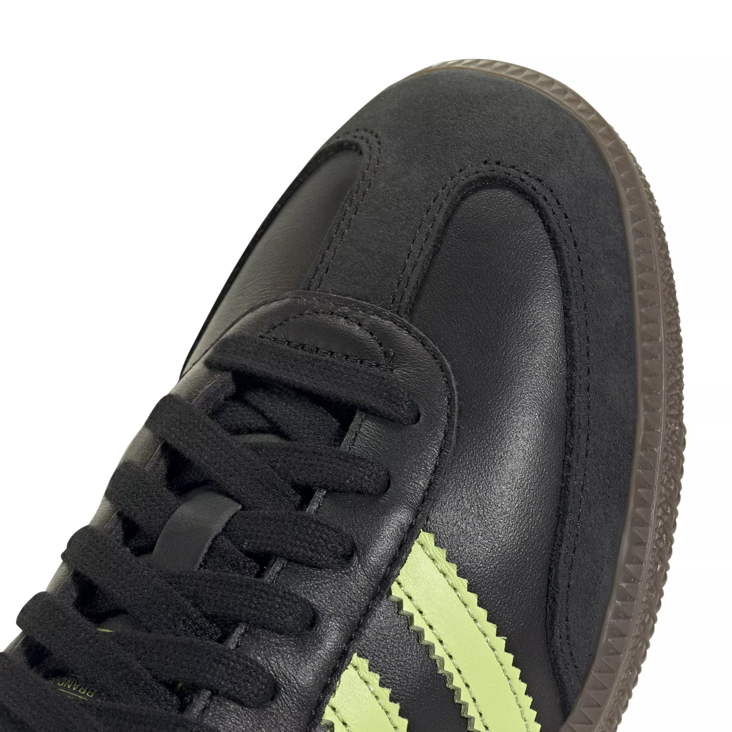 adidas Originals Samba OG "Core Black/Pulse Lime/Gum 5" Women's Shoe - BLACK/LIME/GUM