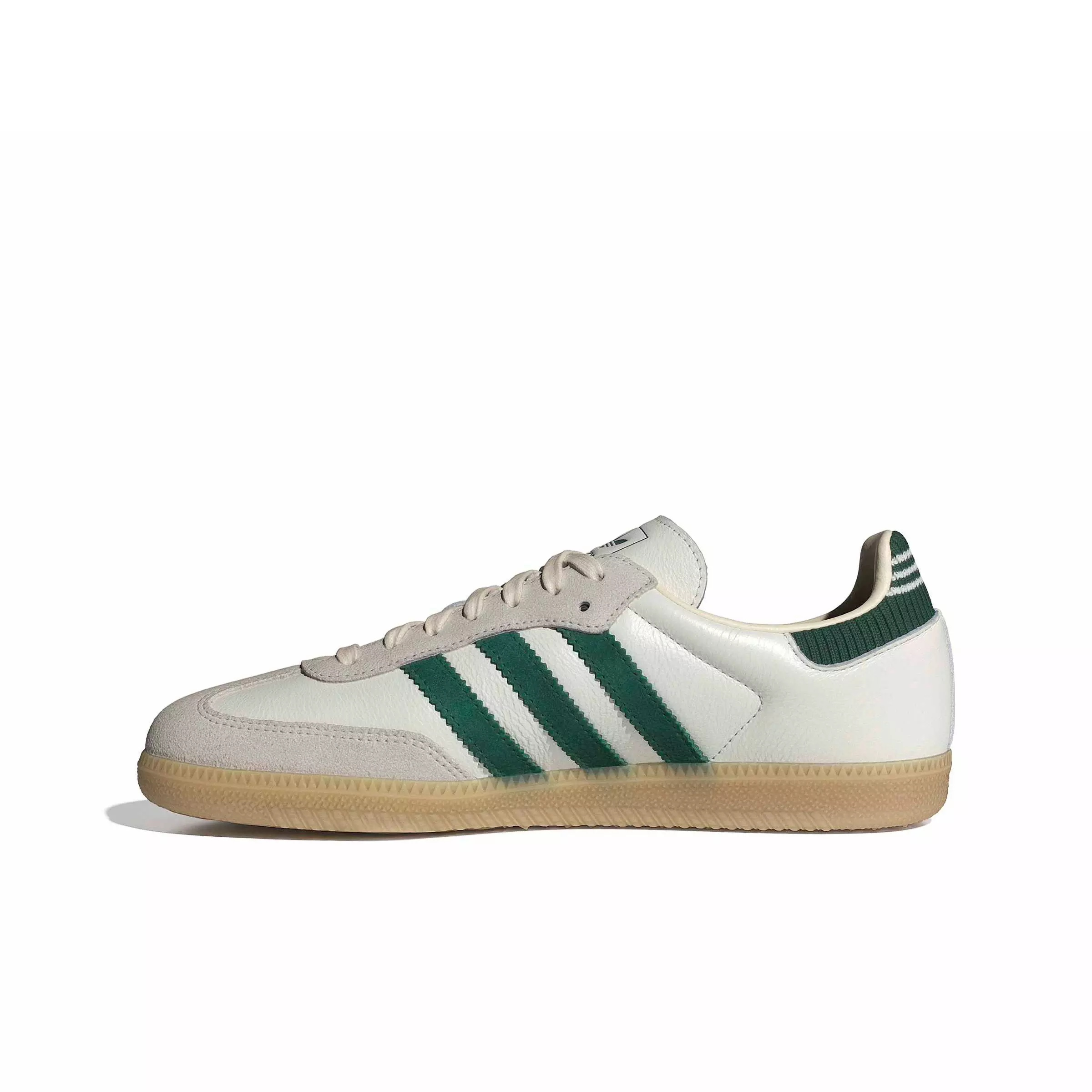adidas Originals Samba OG "Cloud White/Collegiate Green/Gum 3" Men's Shoe - WHITE/GREEN/GUM