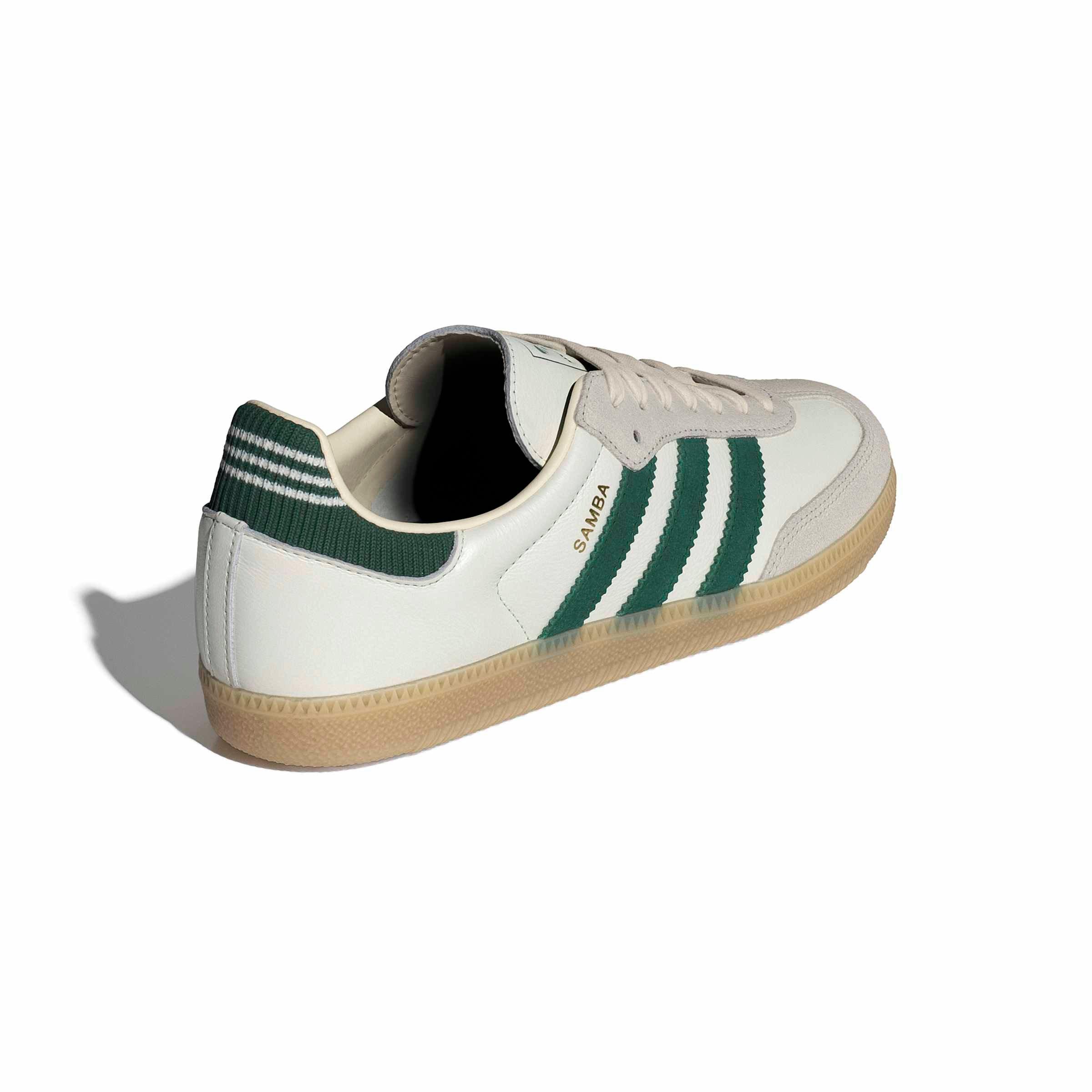 adidas Originals Samba OG "Cloud White/Collegiate Green/Gum 3" Men's Shoe - WHITE/GREEN/GUM Thumbnail View 4