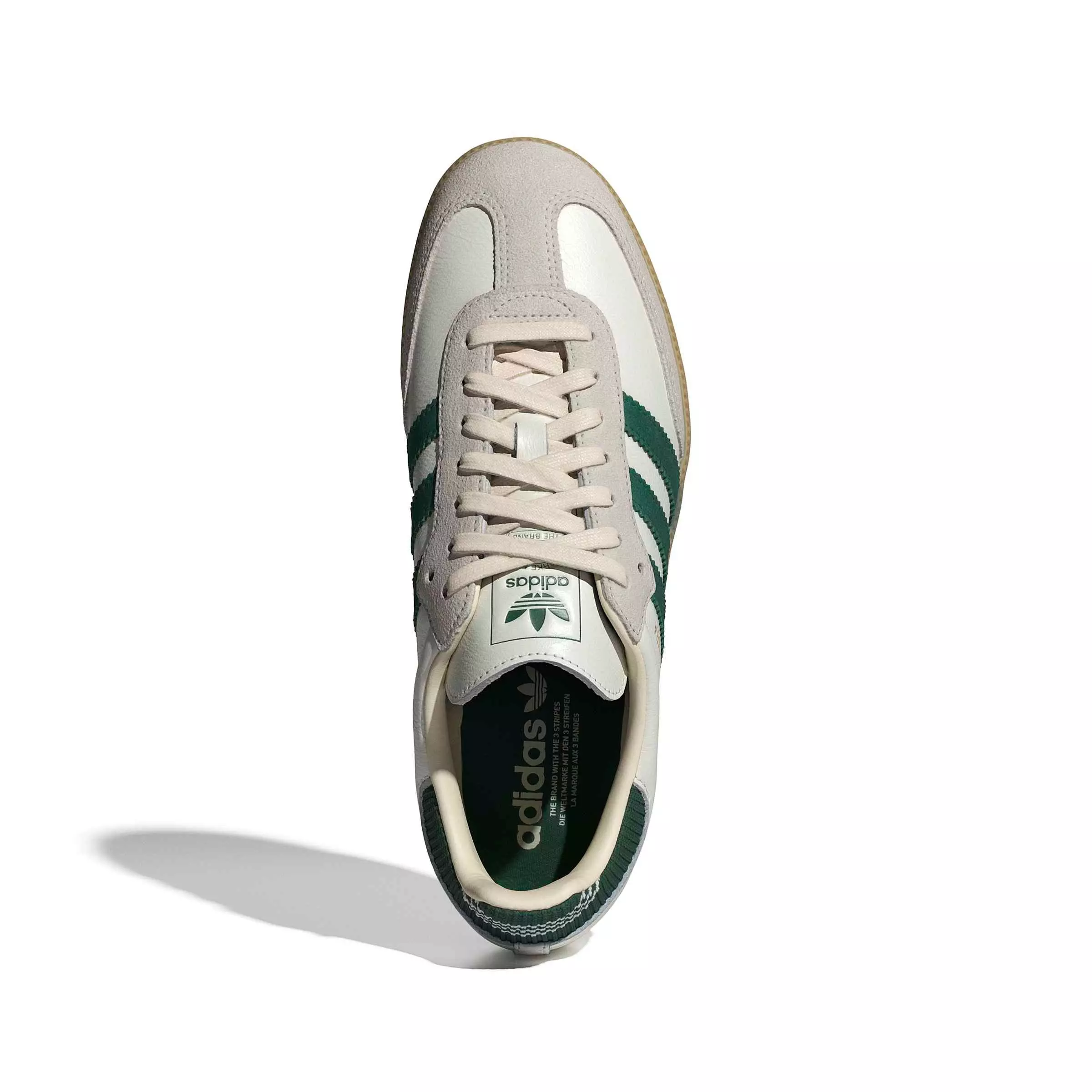 adidas Originals Samba OG "Cloud White/Collegiate Green/Gum 3" Men's Shoe - WHITE/GREEN/GUM