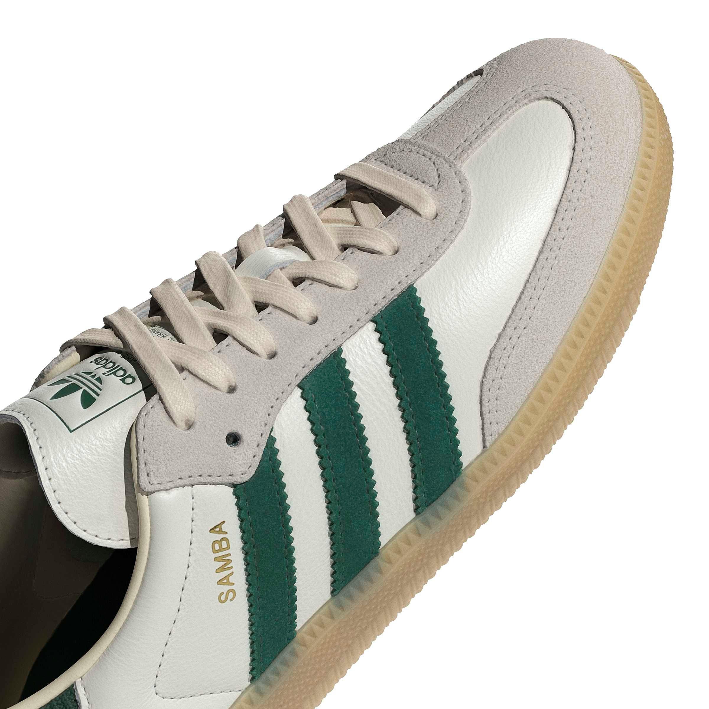 adidas Originals Samba OG "Cloud White/Collegiate Green/Gum 3" Men's Shoe - WHITE/GREEN/GUM Thumbnail View 7