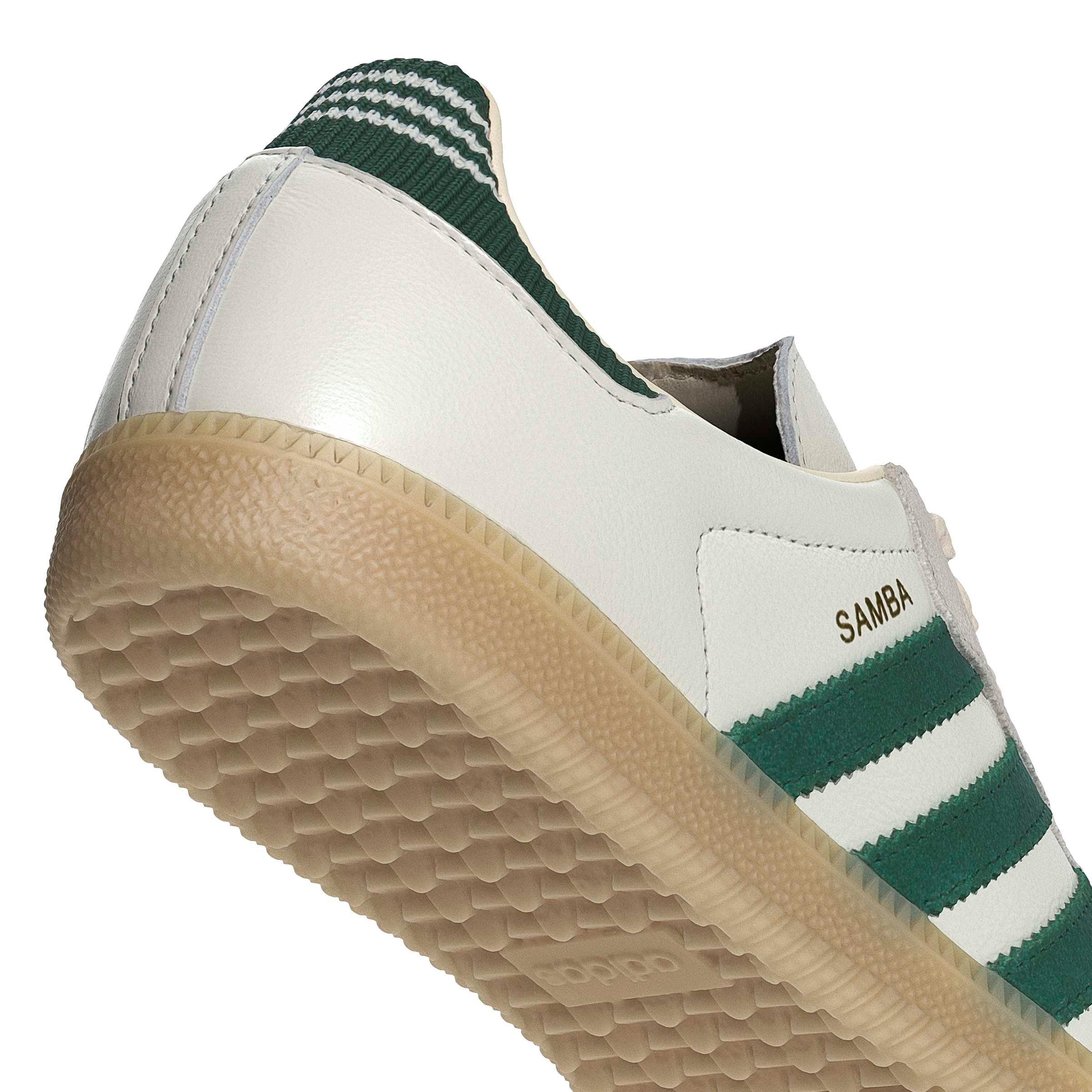 adidas Originals Samba OG "Cloud White/Collegiate Green/Gum 3" Men's Shoe - WHITE/GREEN/GUM Thumbnail View 8