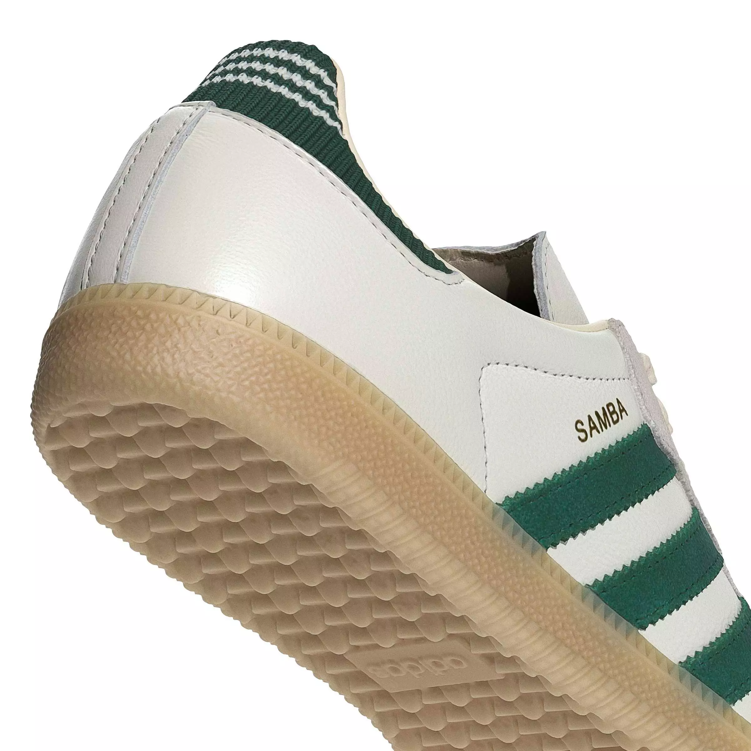 adidas Originals Samba OG "Cloud White/Collegiate Green/Gum 3" Men's Shoe - WHITE/GREEN/GUM