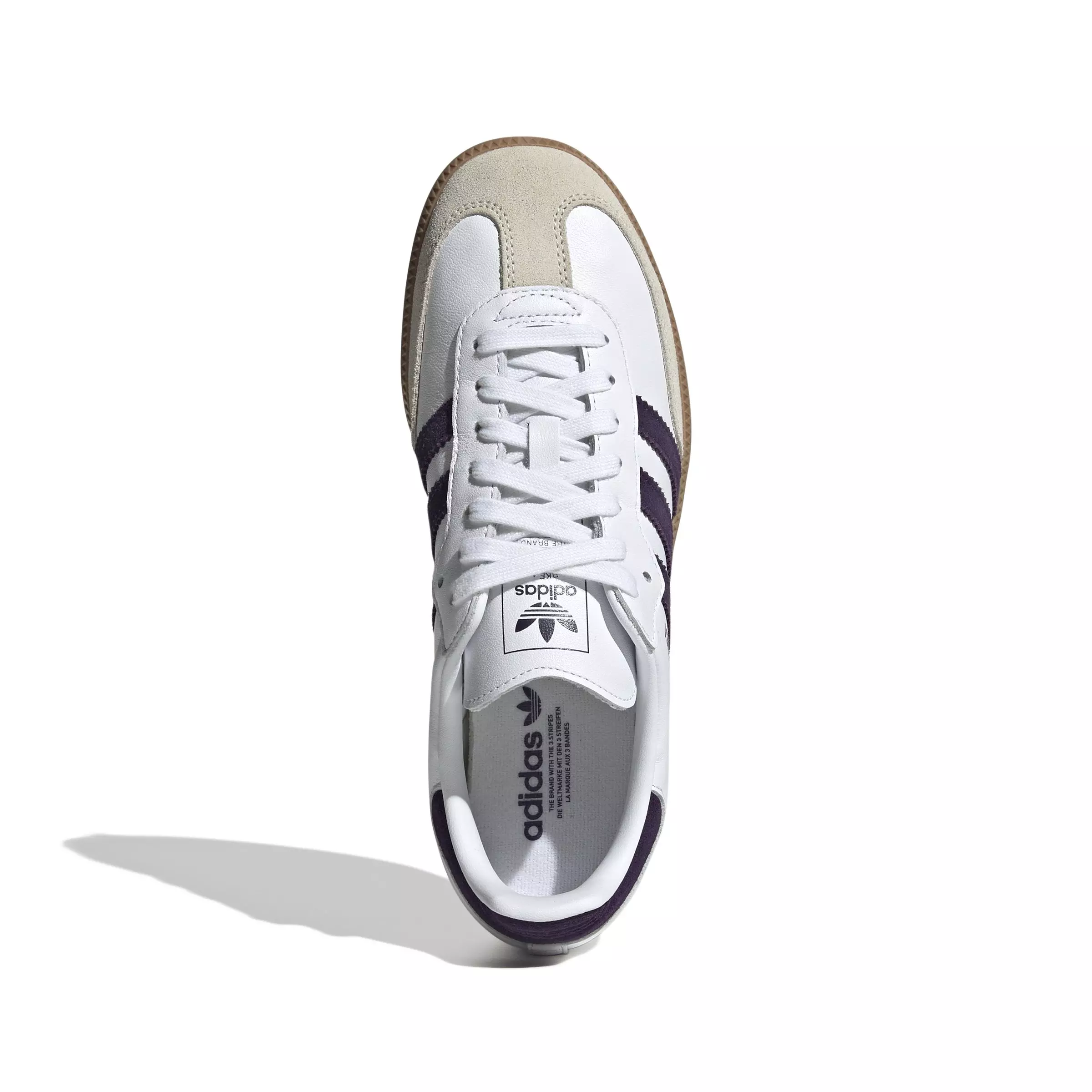 adidas Originals Samba OG "Cloud White/Alumina/Aurora Plum" Women's Shoe - WHITE/ALUMINA/PLUM