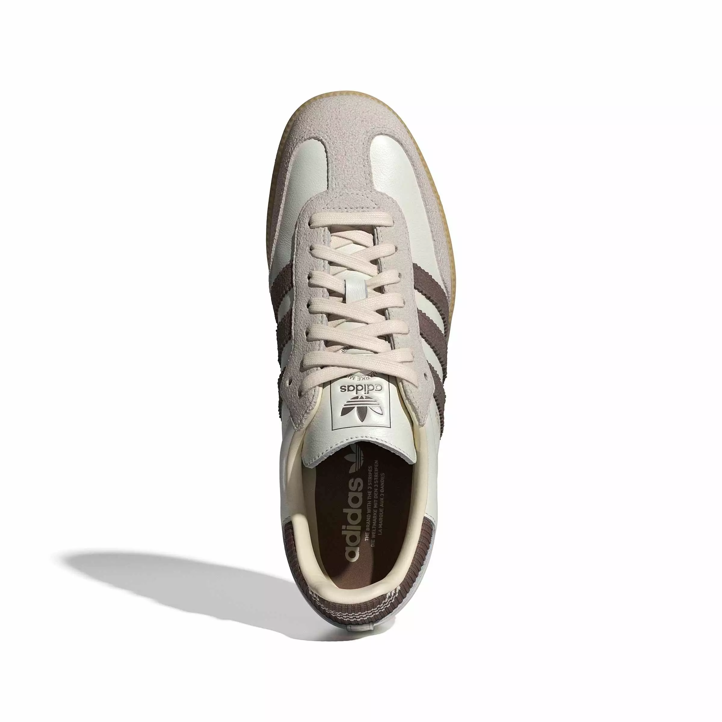 adidas Originals Samba OG "Cloud White/Earth Strata/Gum 3" Men's Shoe - WHITE/EARTH/GUM