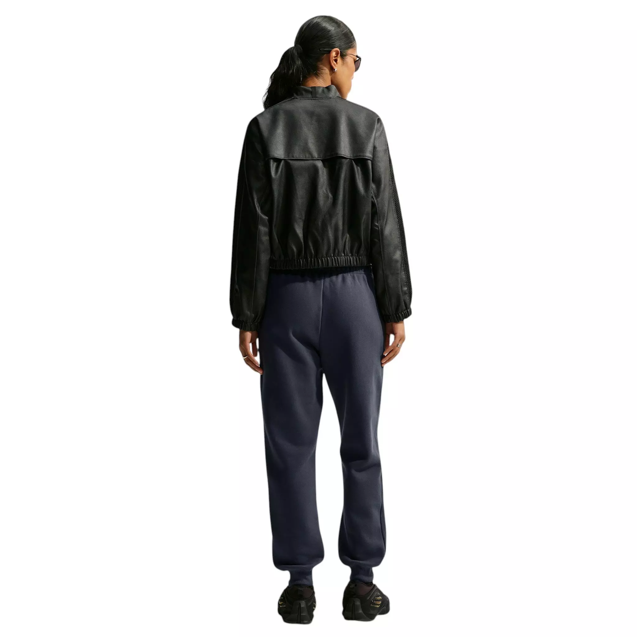 Nike Women's Studio Fleece Medium Weight Mid-Rise Joggers - Grey - GREY
