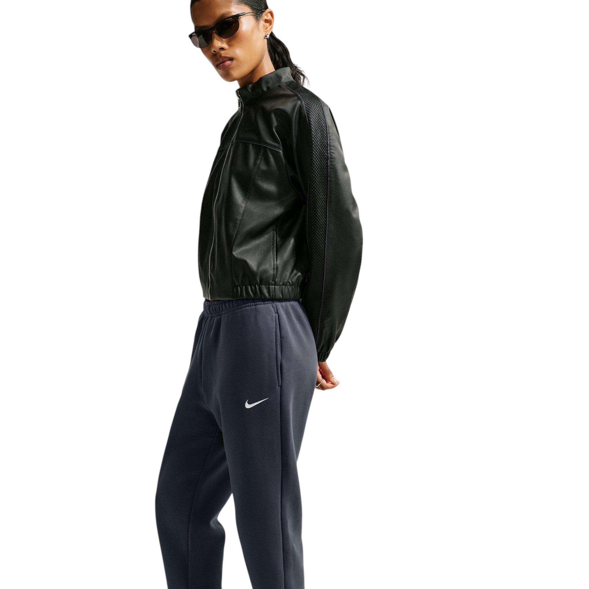 Nike Women's Studio Fleece Medium Weight Mid-Rise Joggers - Grey - GREY
