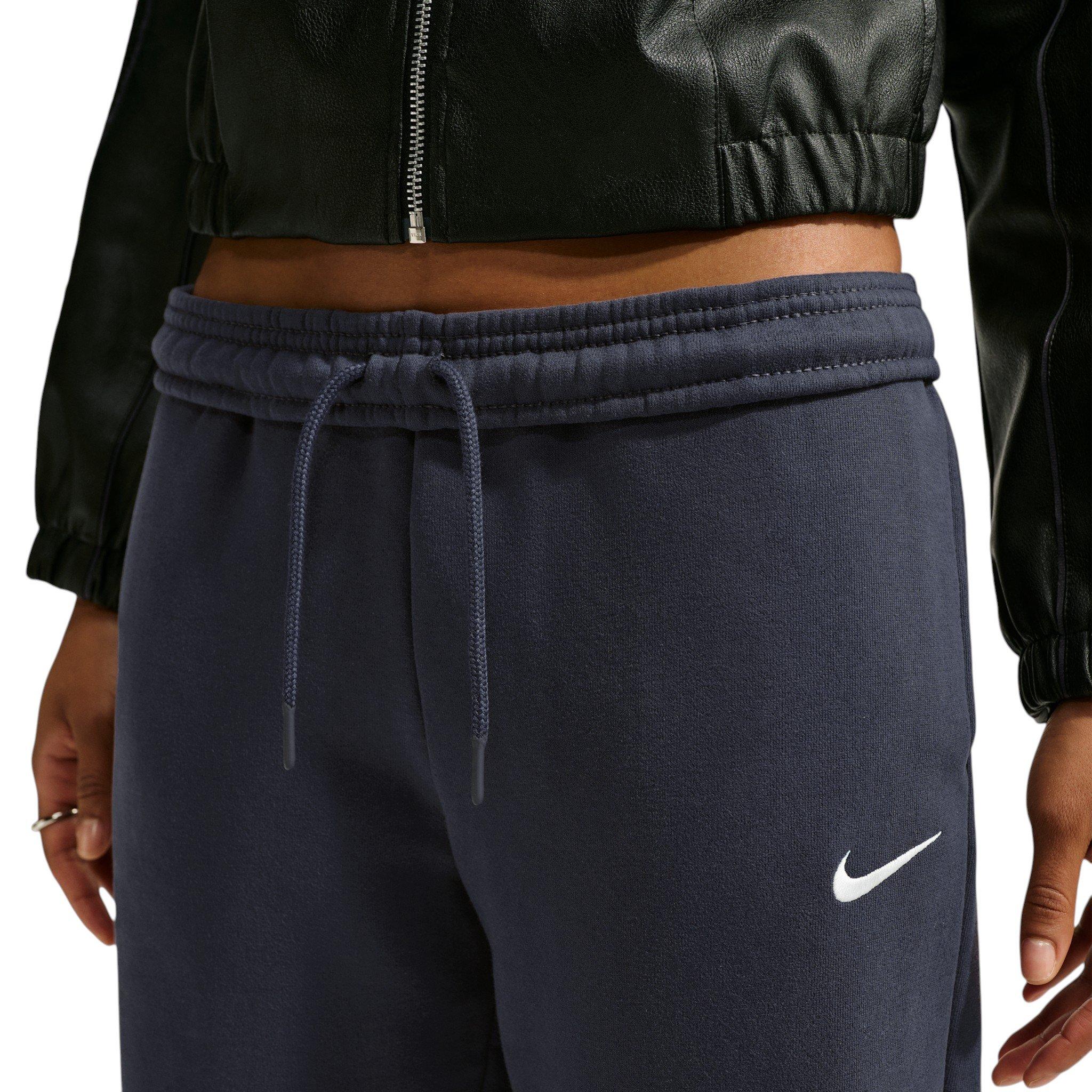 Nike Women's Studio Fleece Medium Weight Mid-Rise Joggers - Grey - GREY