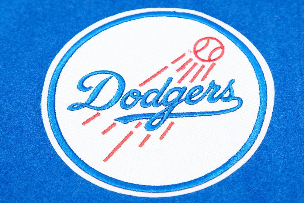 Pro Standard Women's Los Angeles Dodgers Classic Wool Varsity Jacket - Blue/White - BLUE/WHITE Thumbnail View 5